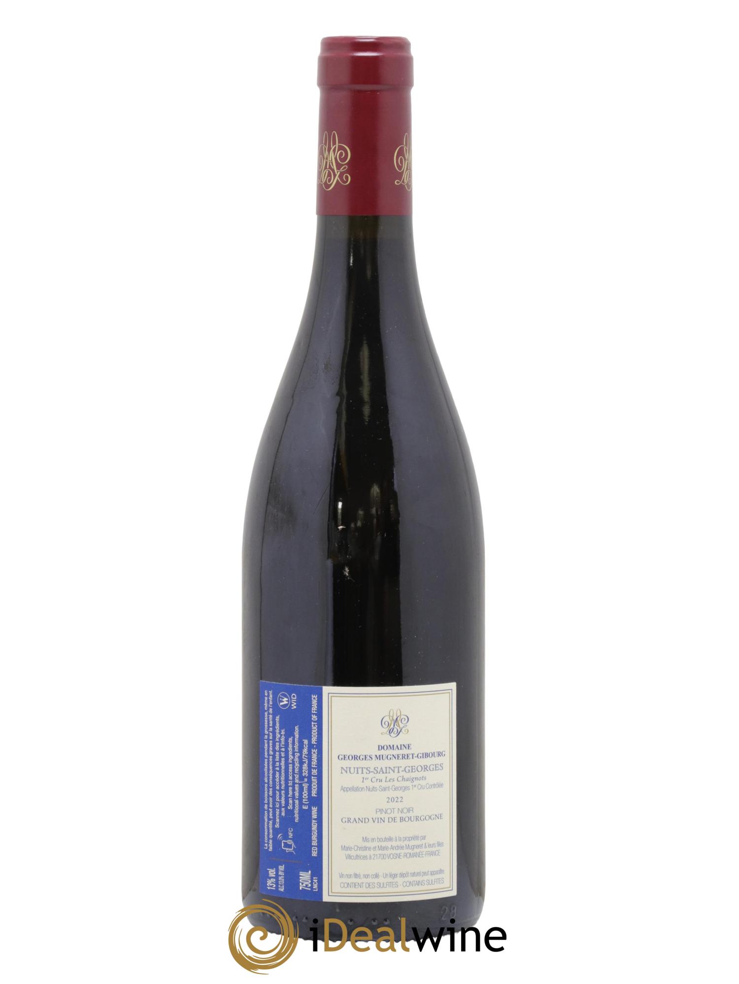Nuits-Saint-Georges 1er Cru Les Chaignots Mugneret-Gibourg (Domaine) 2022 - Lot of 1 bottle - 1
