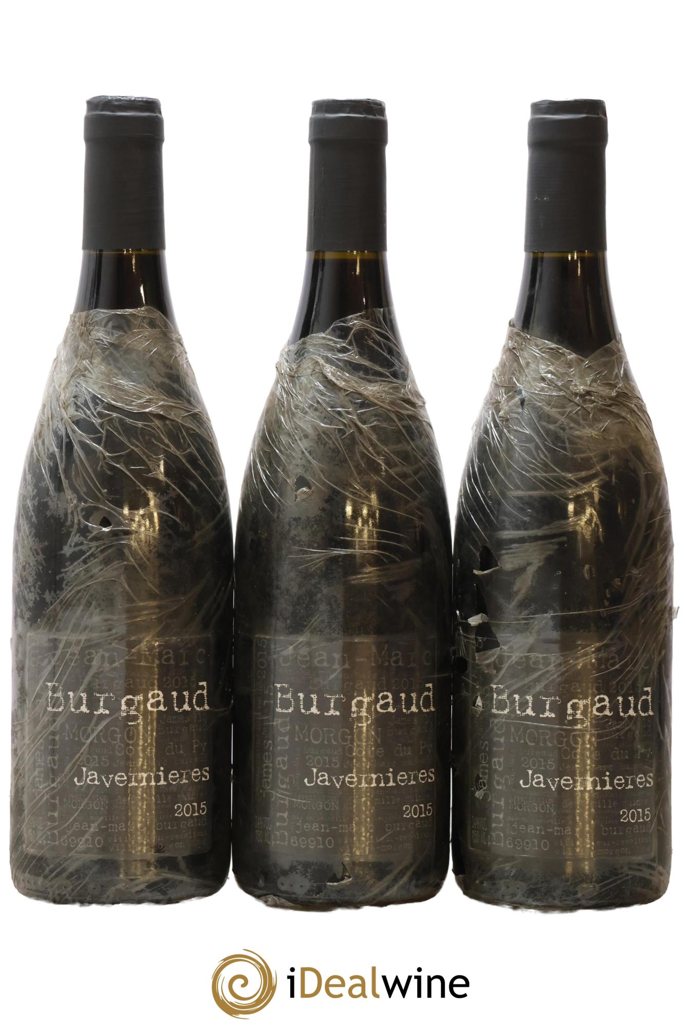 Morgon Javernières Jean-Marc Burgaud (Domaine) 2015 - Lot of 3 bottles - 0