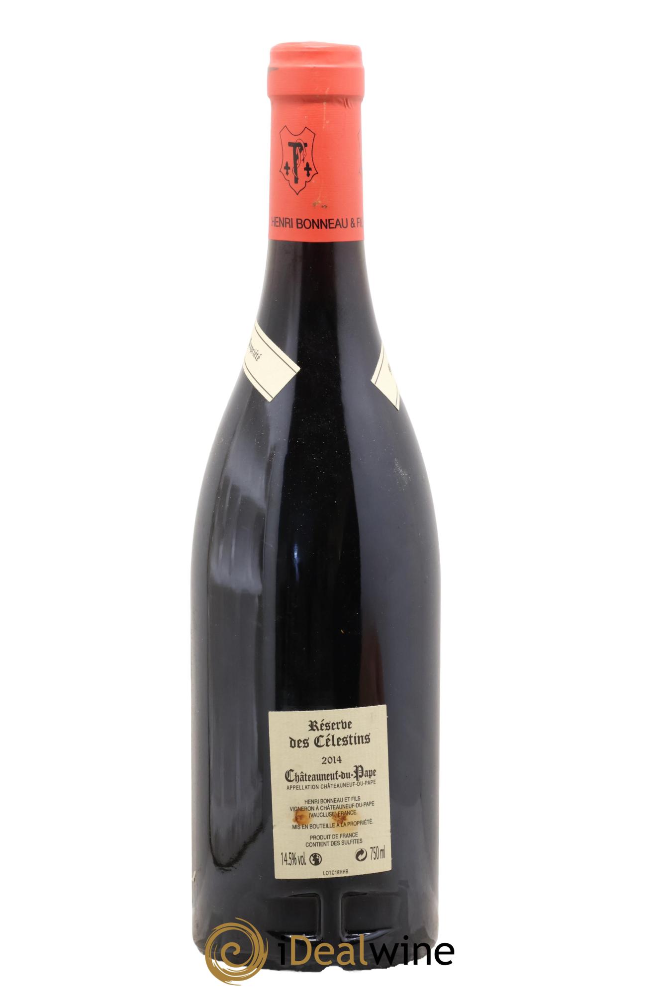 Châteauneuf-du-Pape Réserve des Célestins Henri Bonneau & Fils 2014 - Posten von 1 Flasche - 1