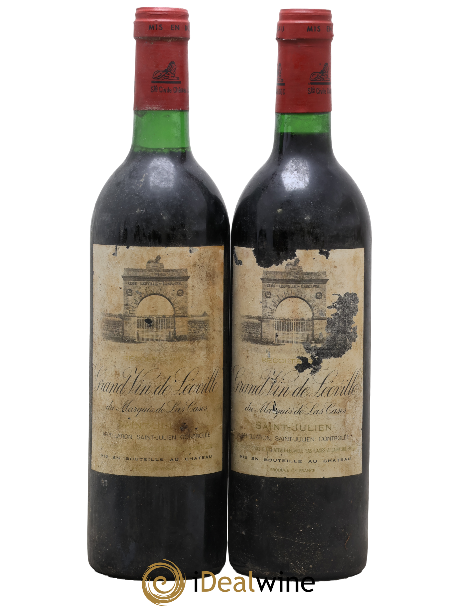 Château Léoville Las Cases 2ème Grand Cru Classé 1982 - Lot of 2 bottles - 0
