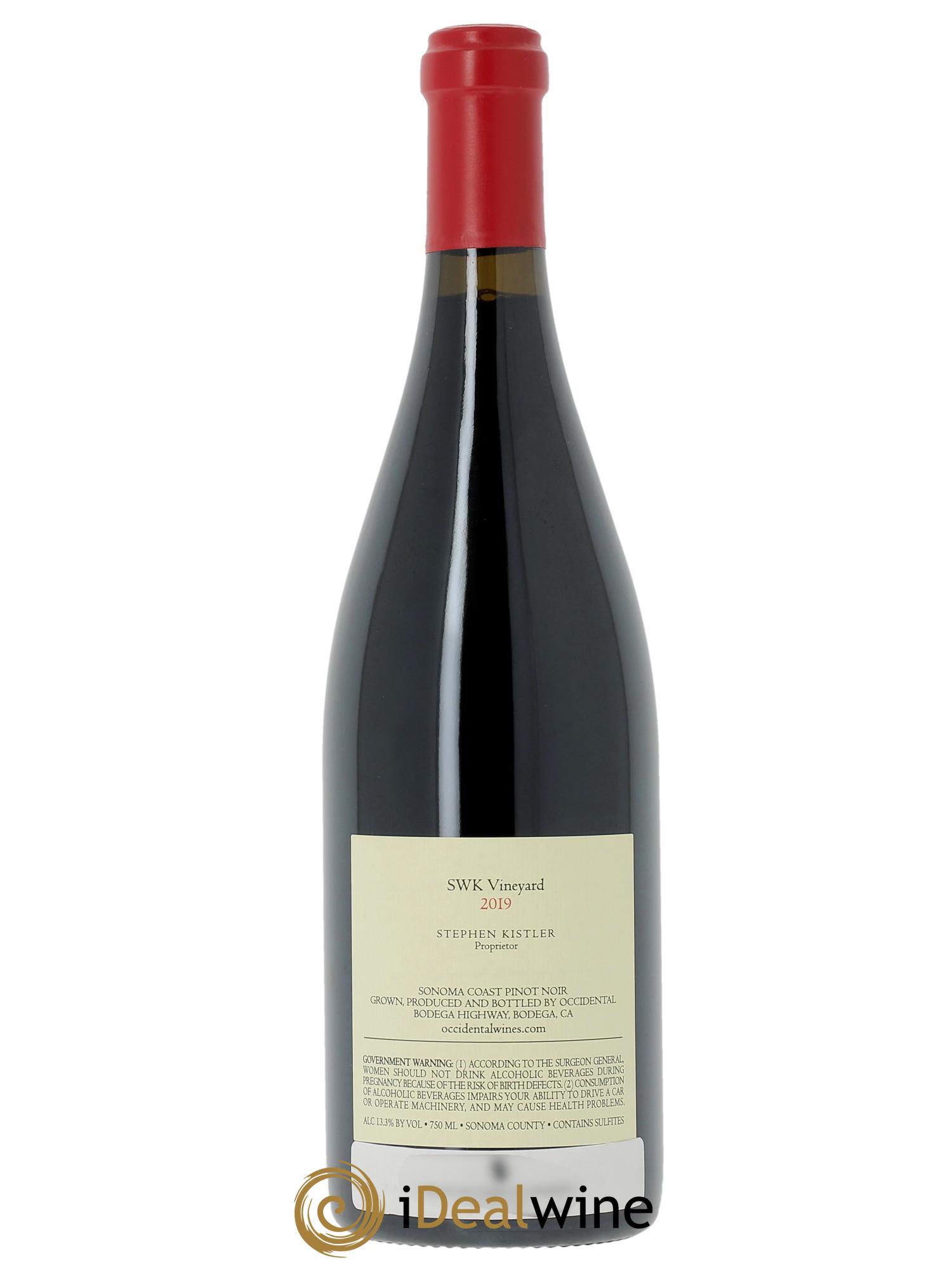 Sonoma Coast Occidental SWK Vineyard Pinot Noir 2019 - Lotto di 1 bottiglia - 1
