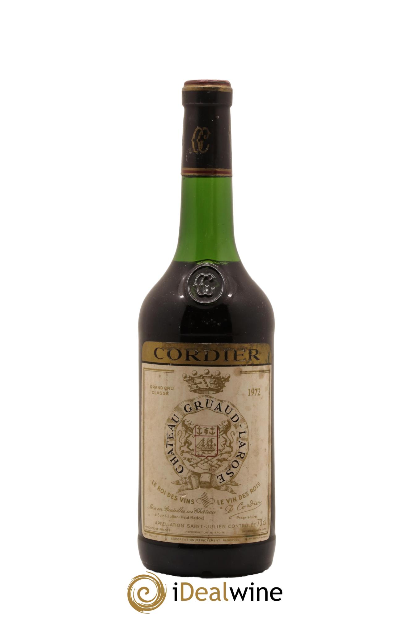 Château Gruaud Larose 2ème Grand Cru Classé 1972 - Lot de 1 bouteille - 0