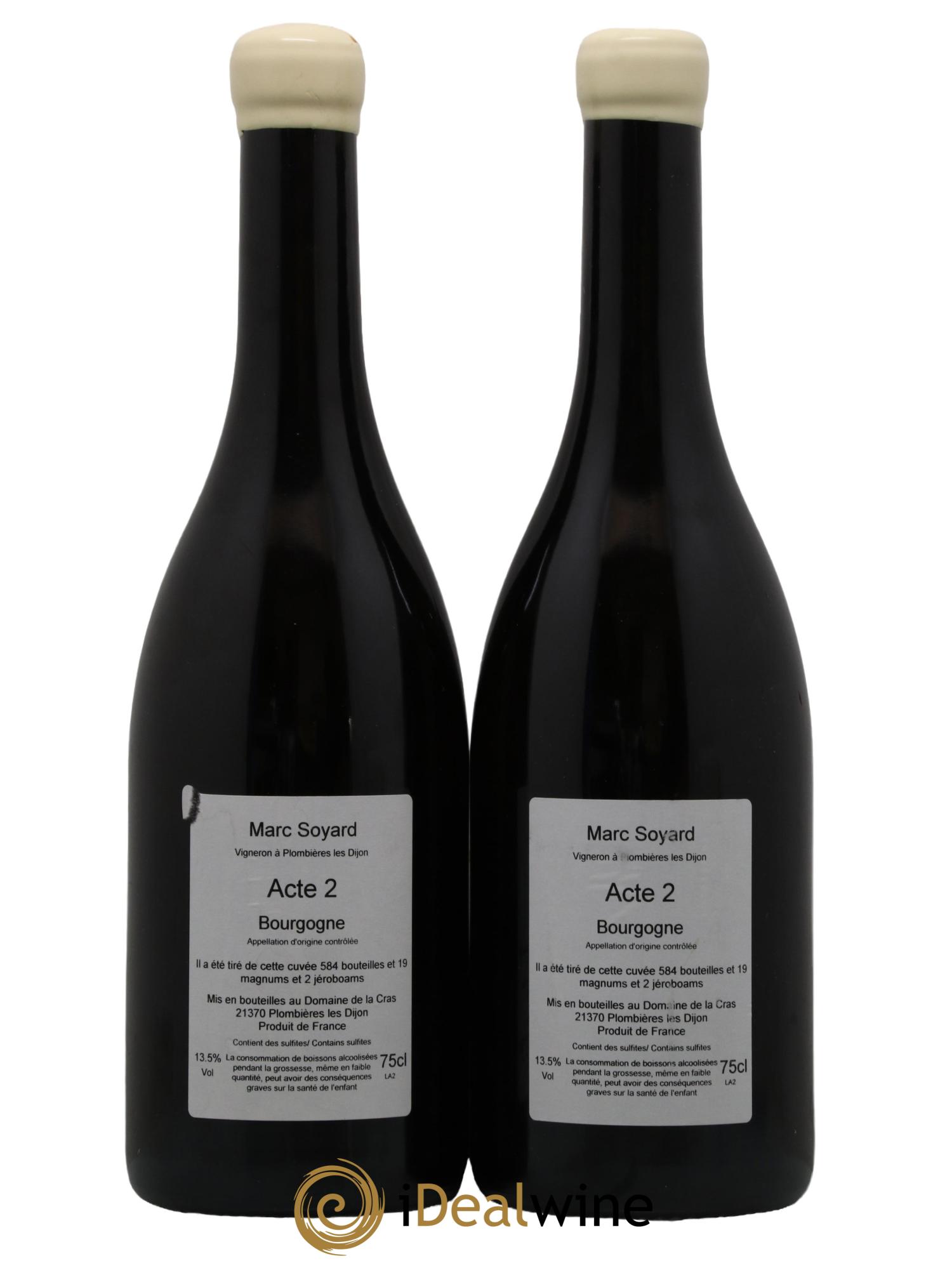 Bourgogne Acte 2 Marc Soyard - Lot de 2 bouteilles - 1