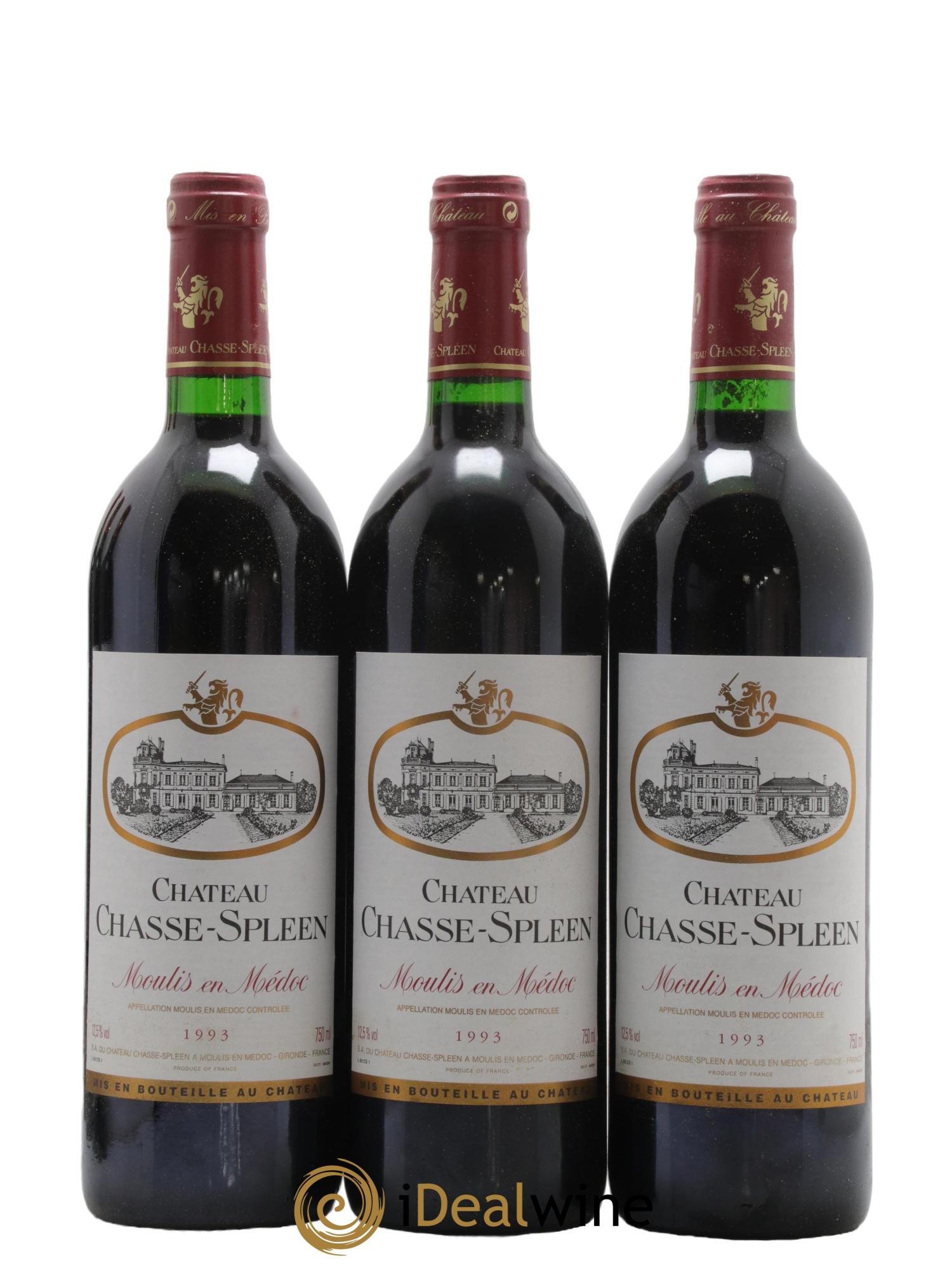 Château Chasse Spleen 1993 - Lot de 12 bouteilles - 3