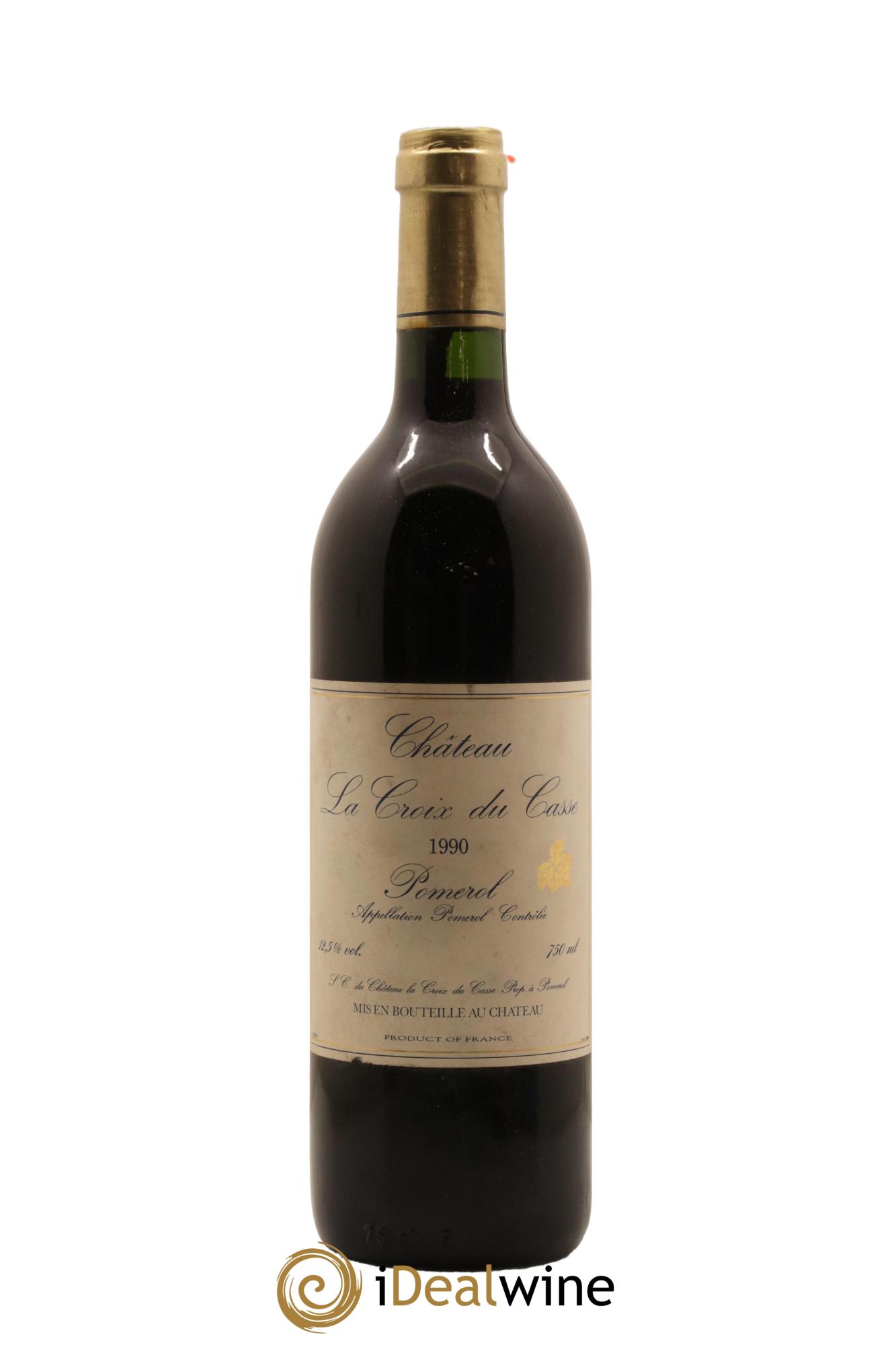 Château la Croix du Casse 1990 - Lot de 1 bouteille - 0