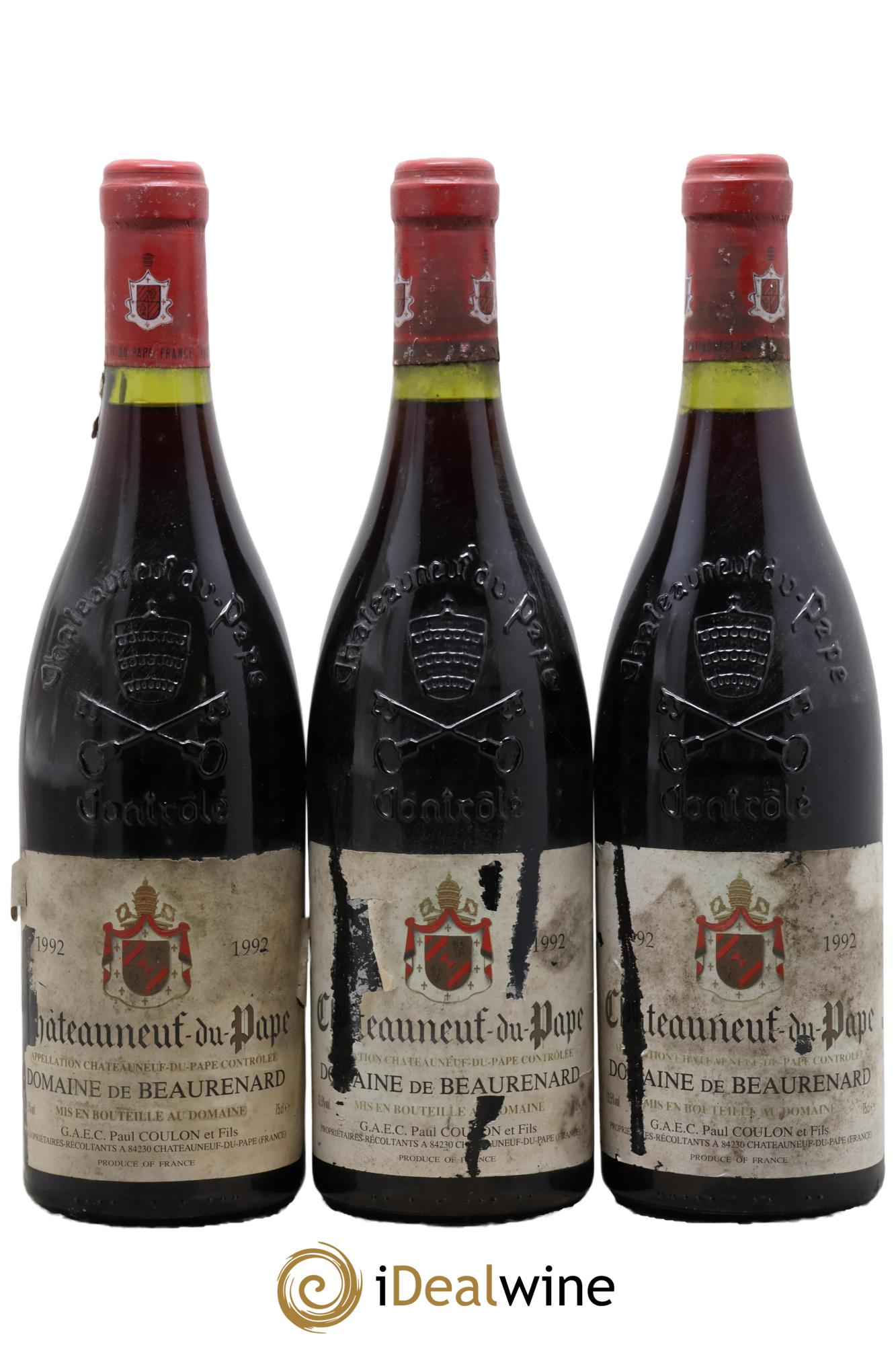 Châteauneuf-du-Pape Beaurenard (Domaine de) 1992 - Posten von 3 Flaschen - 0