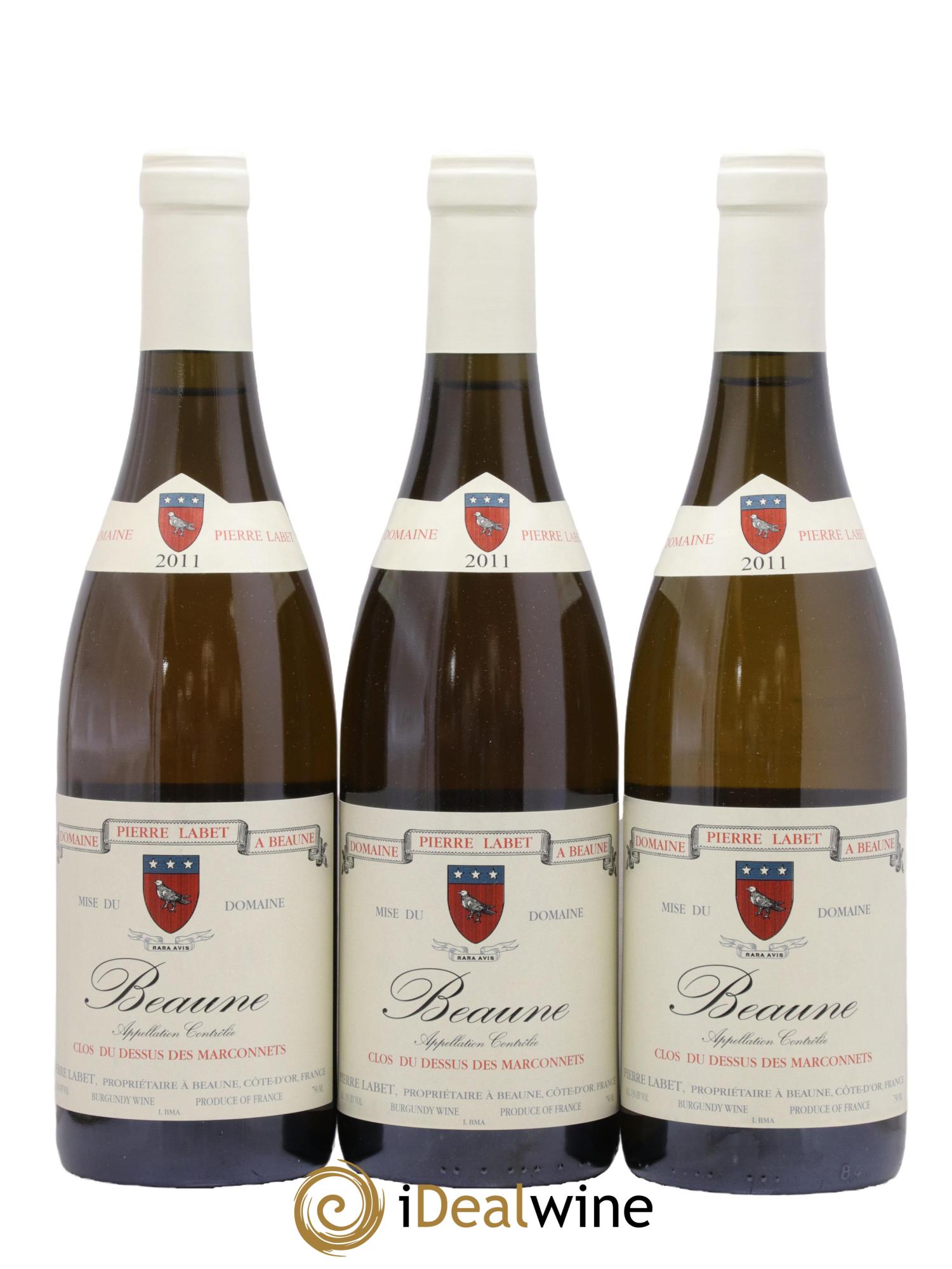Beaune Clos du dessus des Marconnets François Labet 2011 - Lot de 3 bouteilles - 0