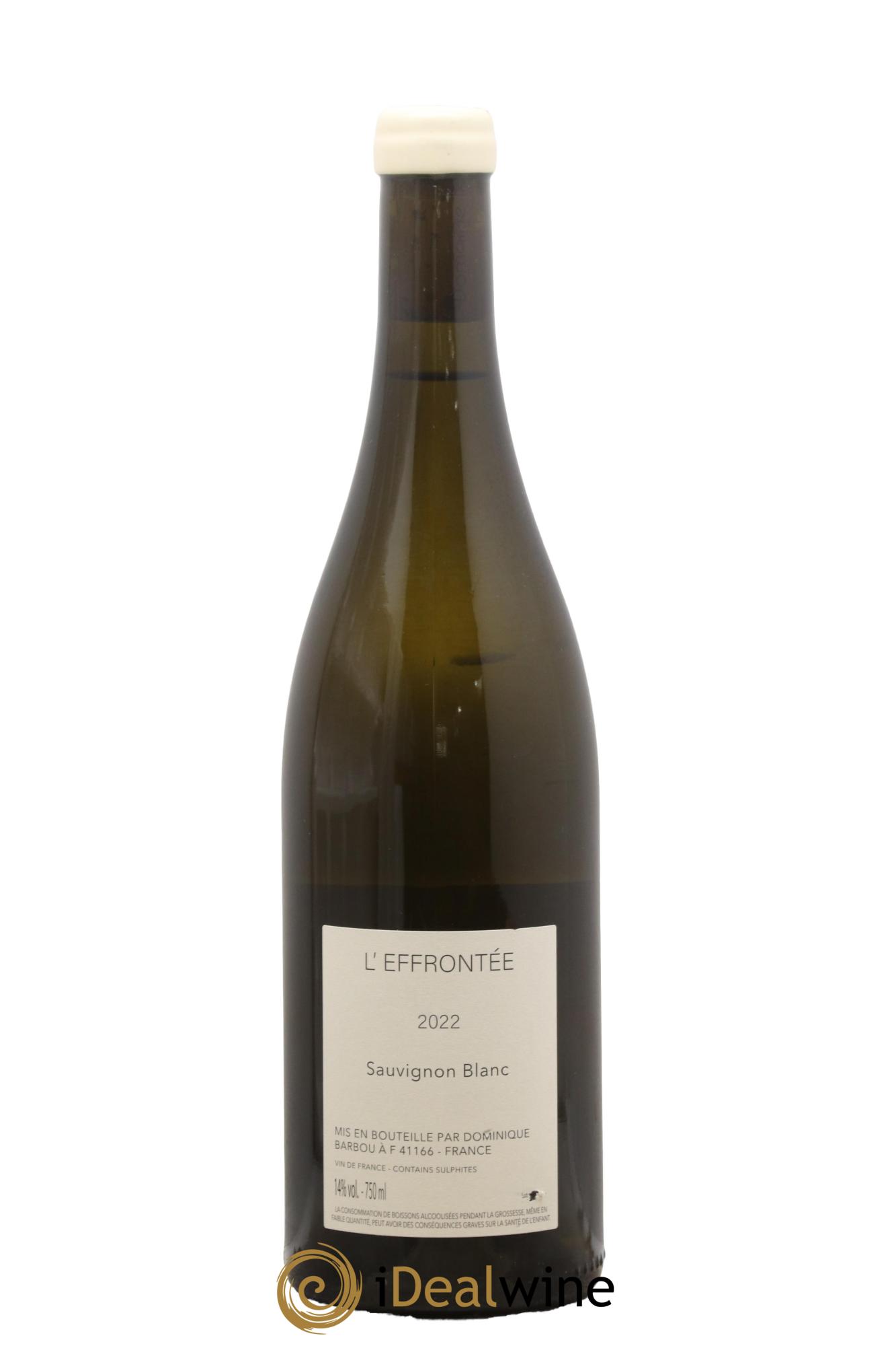 Vin de France L'Effrontée Dominique Barbou 2022 - Posten von 1 Flasche - 1