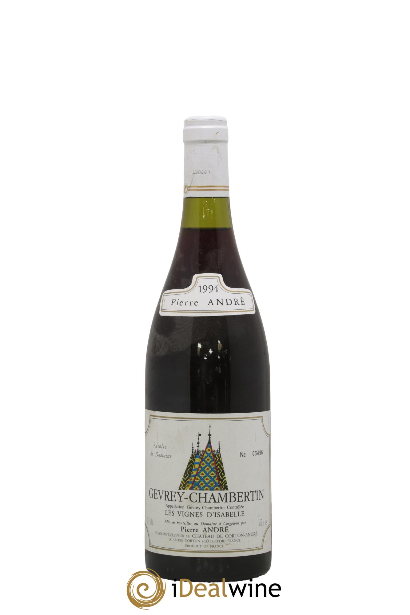 Gevrey-Chambertin Les Vignes D'Isabelle Pierre André 1994 - Lot de 1 bouteille - 0