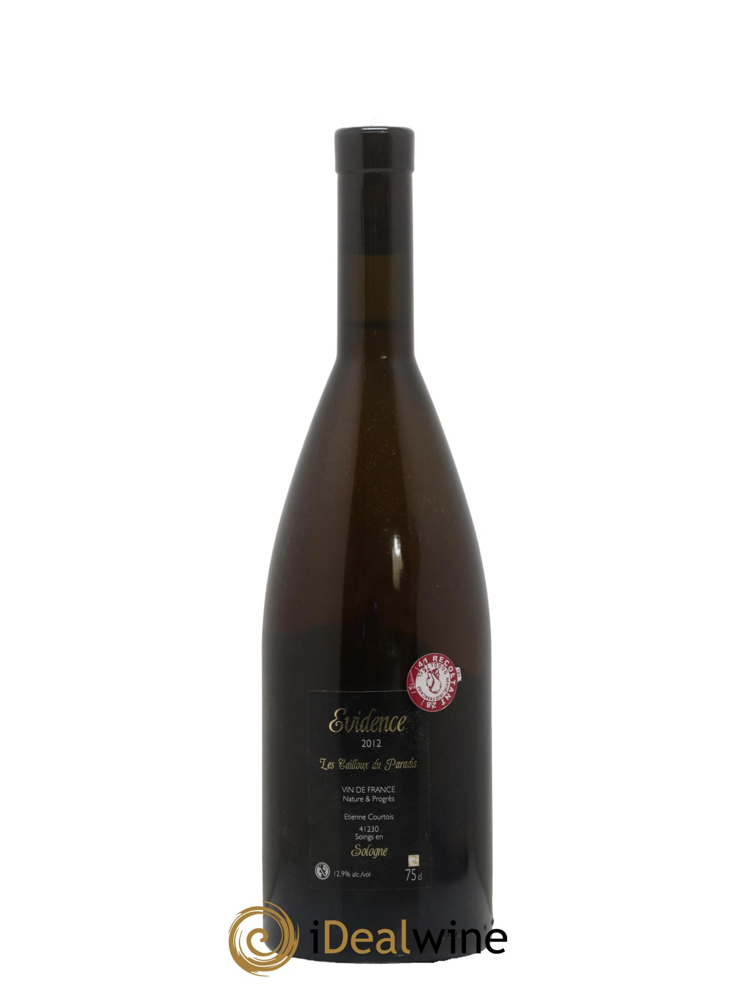Vin de France Evidence Les Cailloux du Paradis 2012 - Lot de 1 bouteille - 1