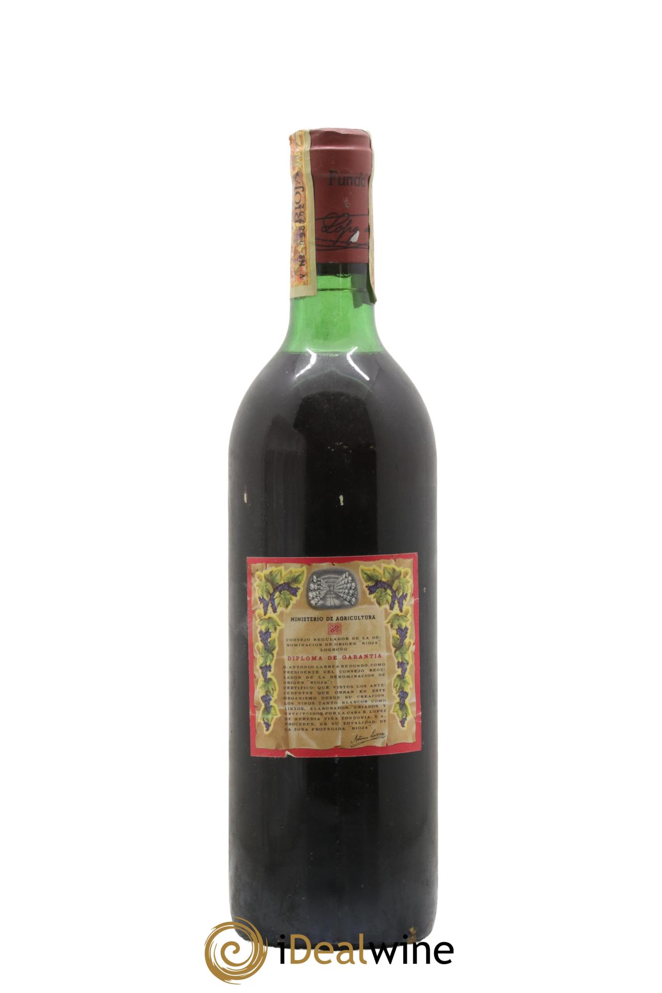 Rioja DOCA Reserva Vina Tondonia R. Lopez de Heredia 1968 - Lot of 1 bottle - 1