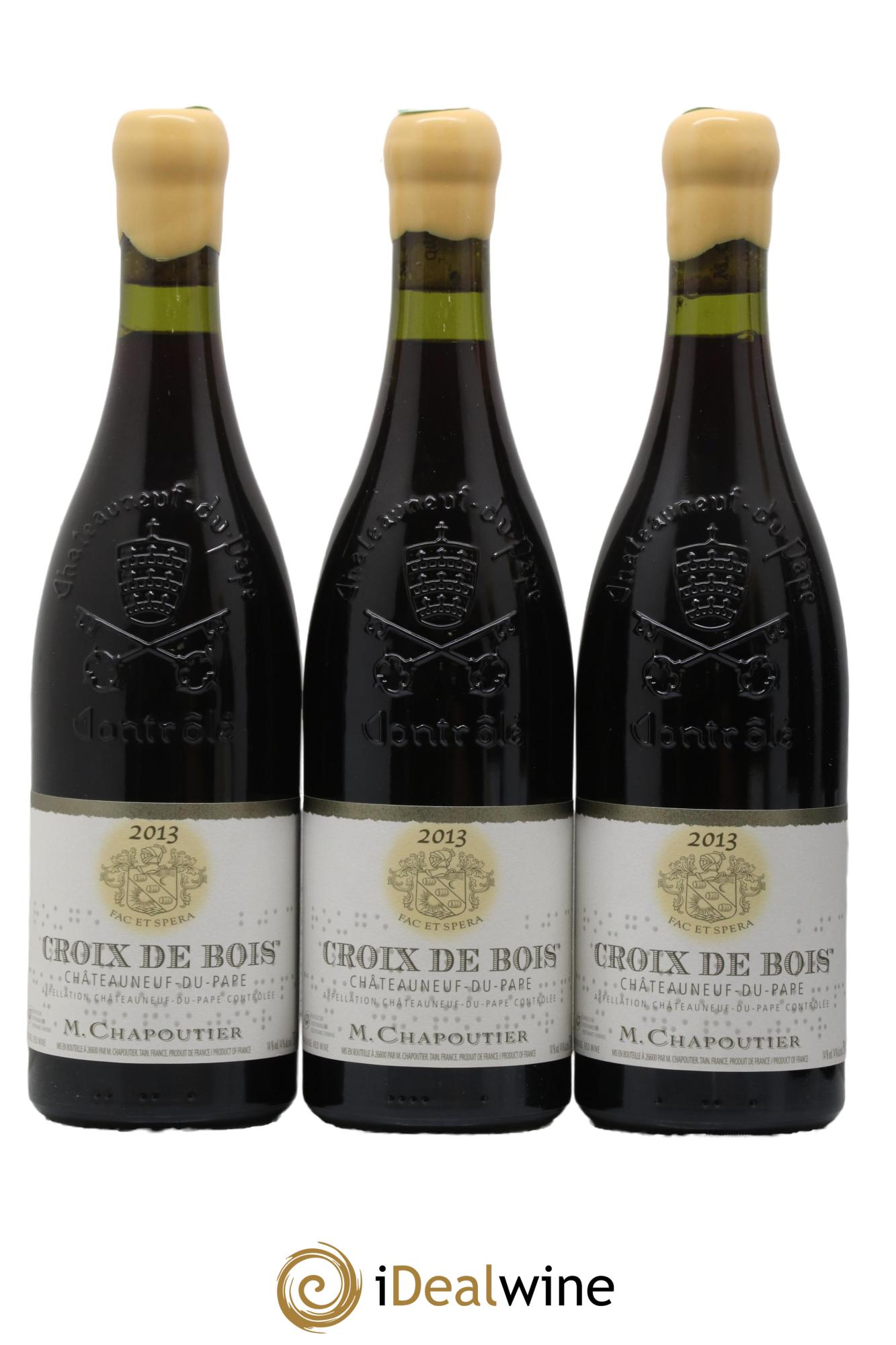 Châteauneuf-du-Pape Croix de Bois Chapoutier 2013 - Lot of 6 bottles - 2
