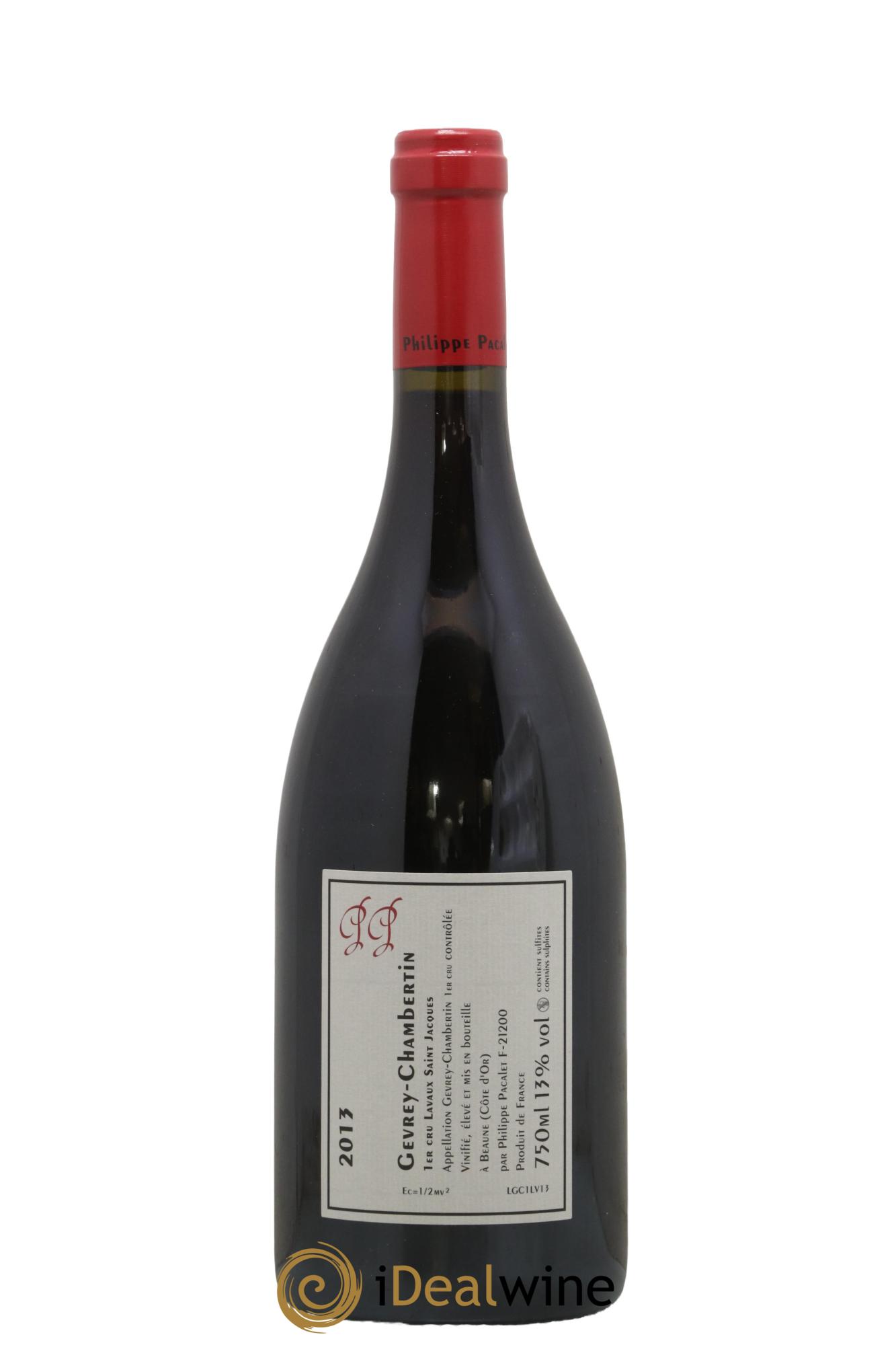 Gevrey-Chambertin 1er Cru Lavaux Saint-Jacques Philippe Pacalet 2013 - Lot of 1 bottle - 1