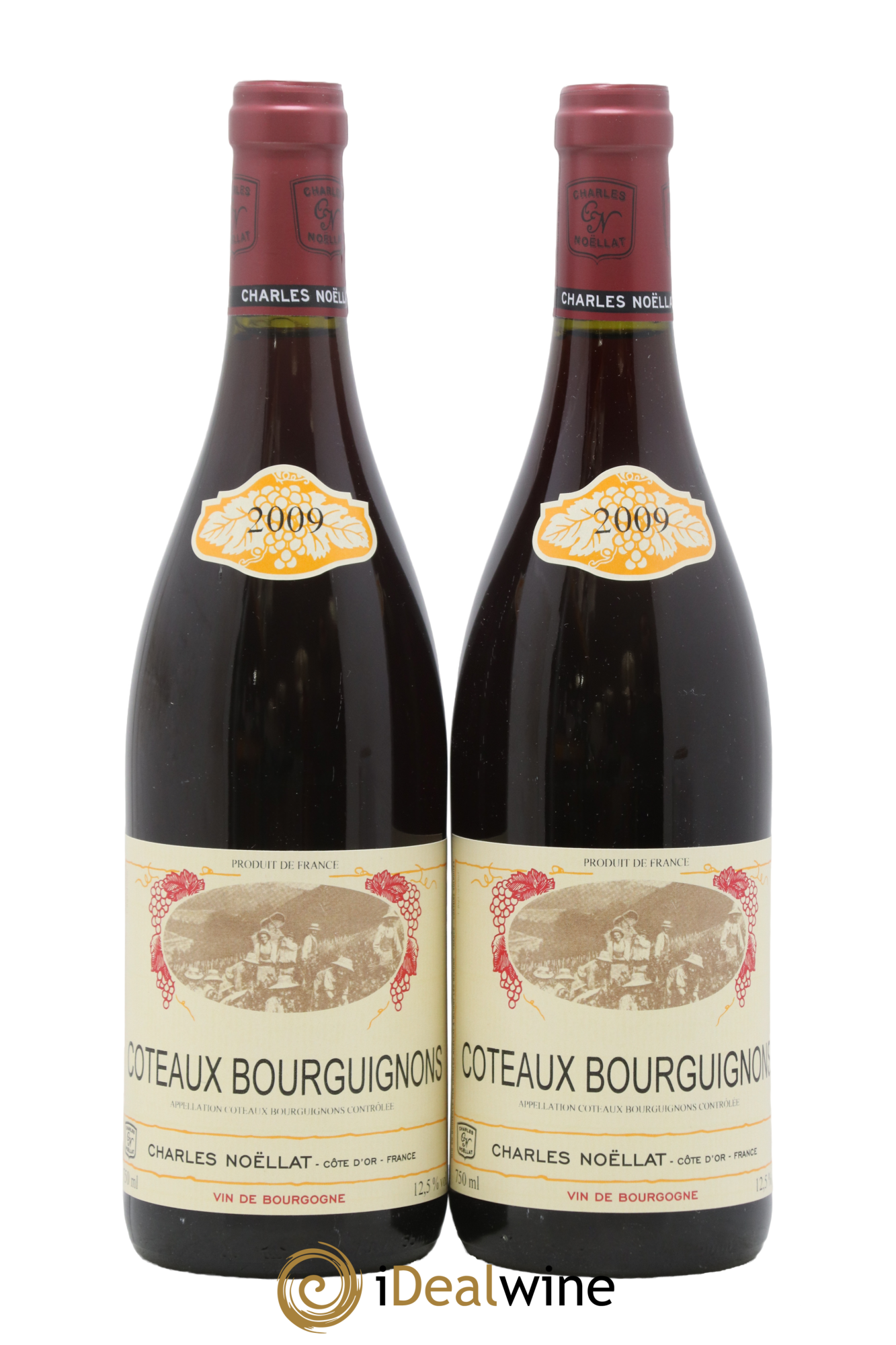 Coteaux Bourguignons Charles Noëllat 2009 - Lot de 2 bouteilles - 0