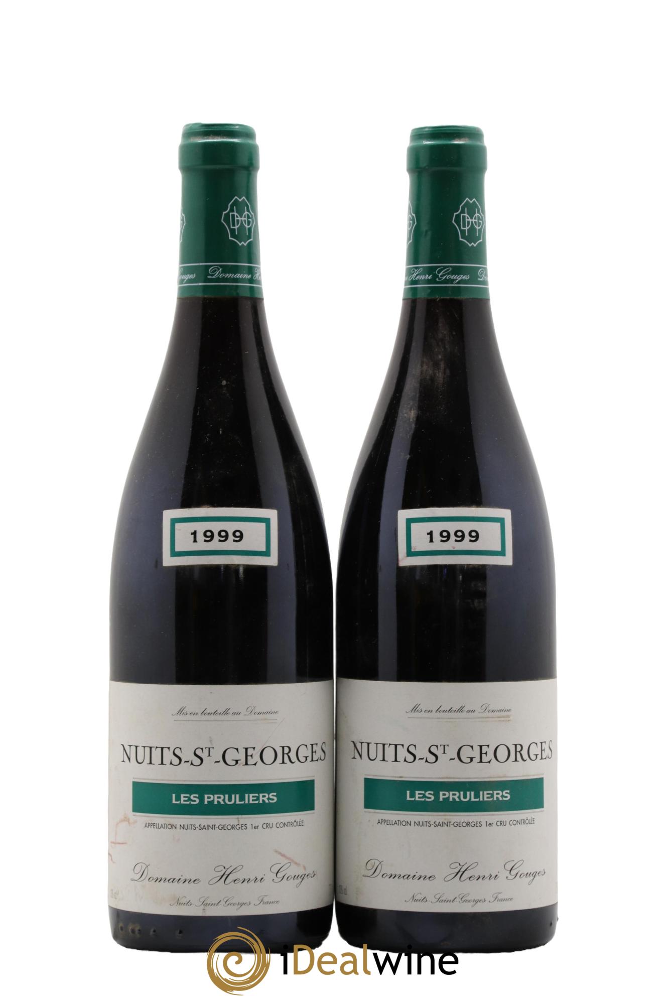 Nuits-Saint-Georges 1er Cru Les Pruliers Henri Gouges 1999 - Lot of 2 bottles - 0