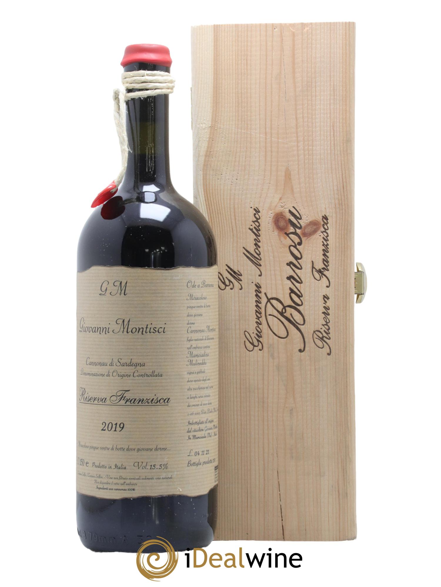 Sardaigne Cannonau di Sardegna Riserva Franzisca Giovanni Montisci 2019 - Lot de 1 magnum - 0