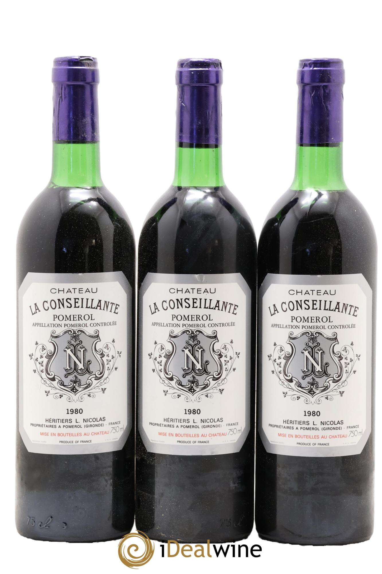 Château la Conseillante 1980 - Lot de 6 bouteilles - 1