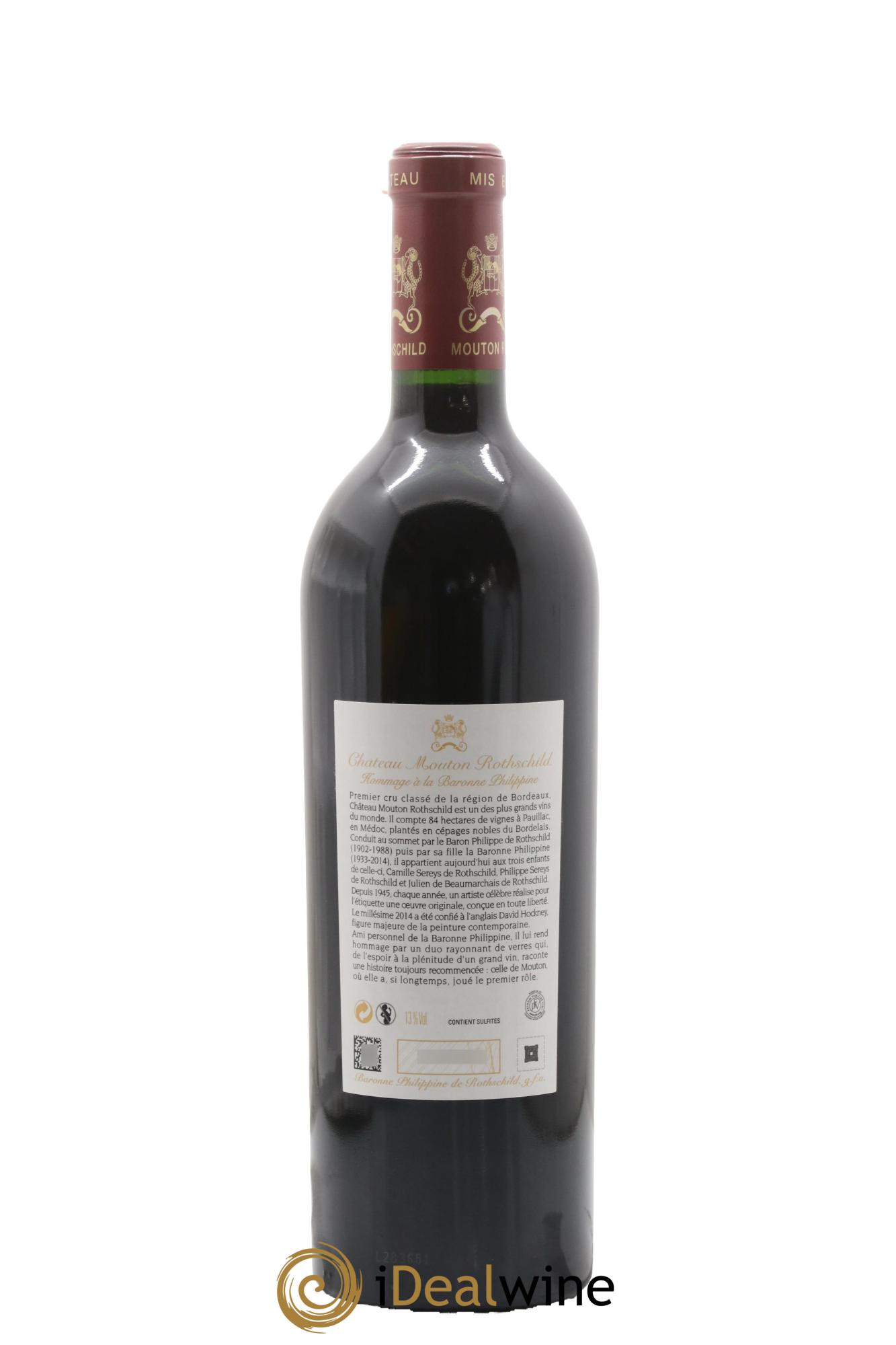 Château Mouton Rothschild 1er Grand Cru Classé 2014 - Lot of 1 bottle - 1
