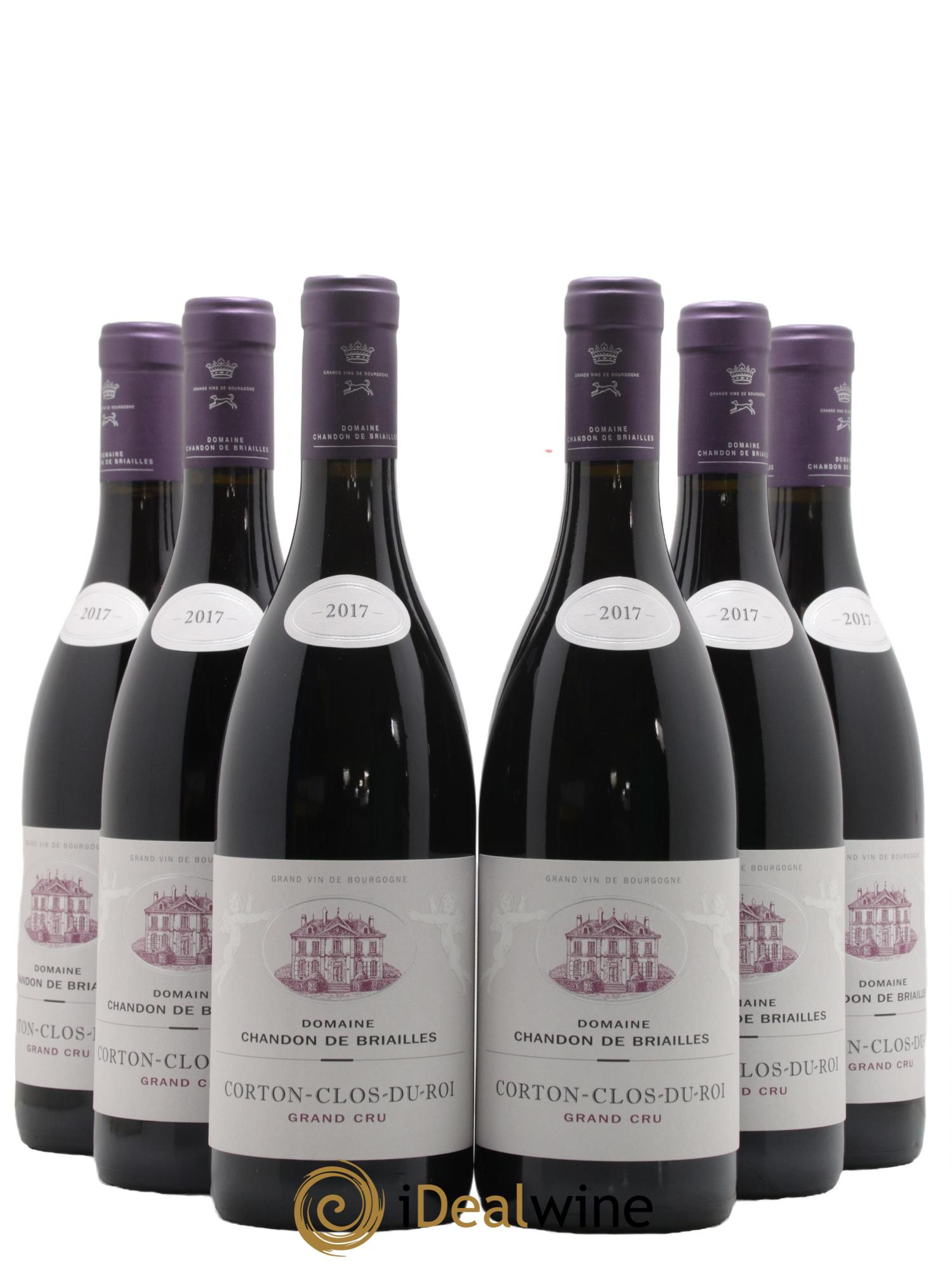 Corton Grand Cru Clos du Roi Chandon de Briailles 2017 - Lot de 6 bouteilles - 0