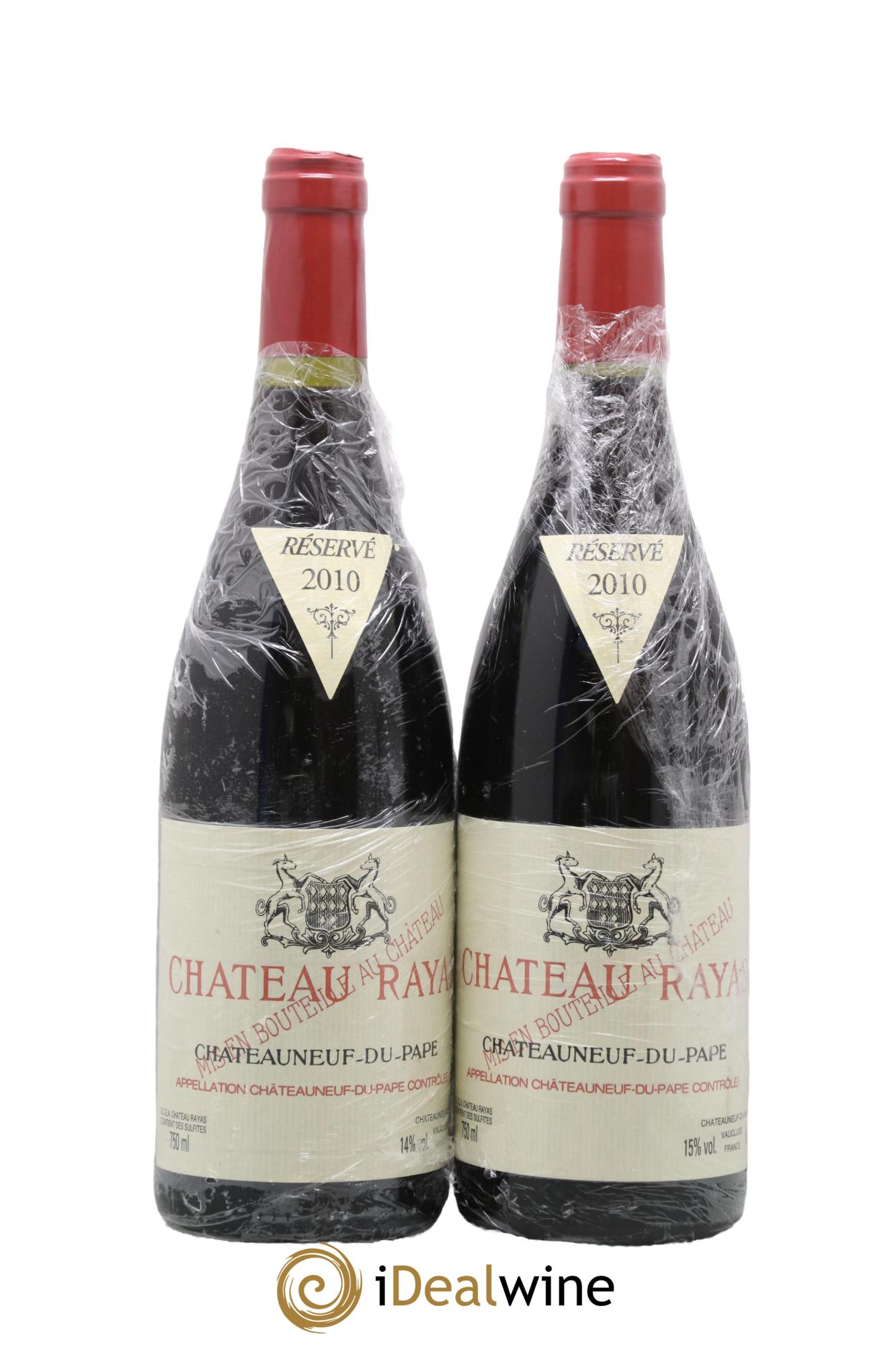 Châteauneuf-du-Pape Château Rayas Emmanuel Reynaud 2010 - Lot of 2 bottles - 0