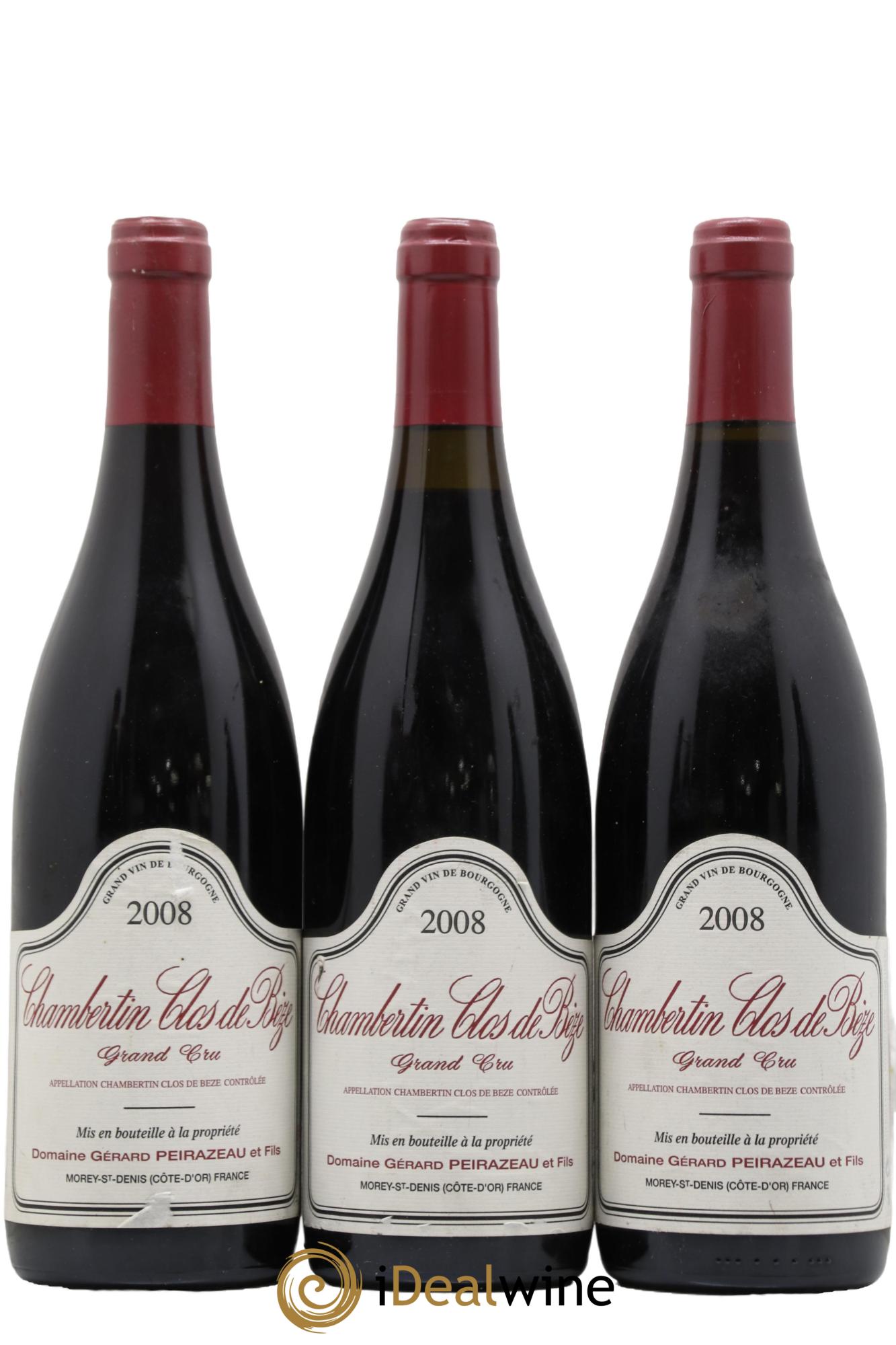Chambertin Clos de Bèze Grand Cru Peirazeau 2008 - Lot de 3 bouteilles - 0