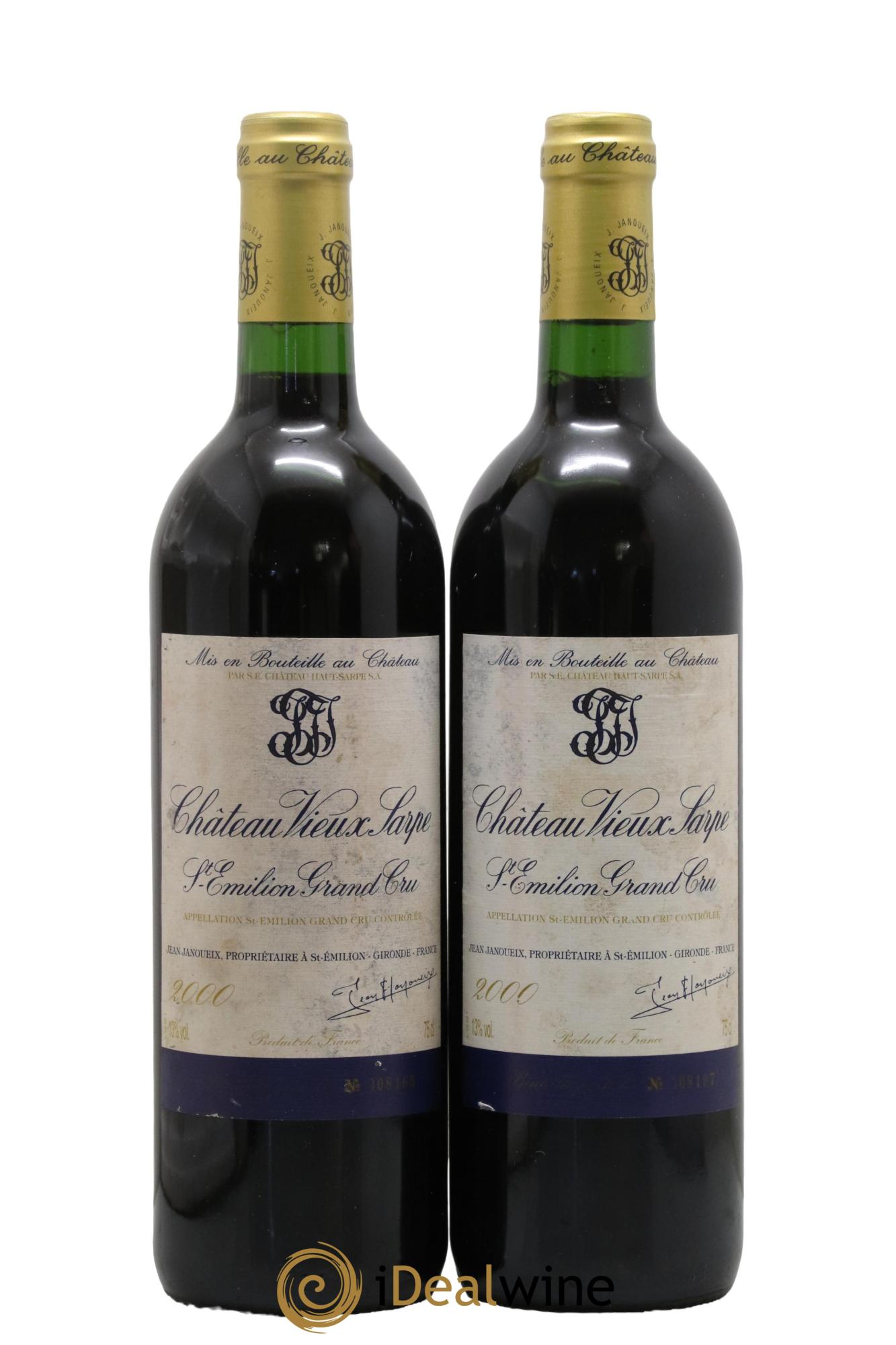 Château Vieux Sarpe  2000 - Lot of 2 bottles - 0