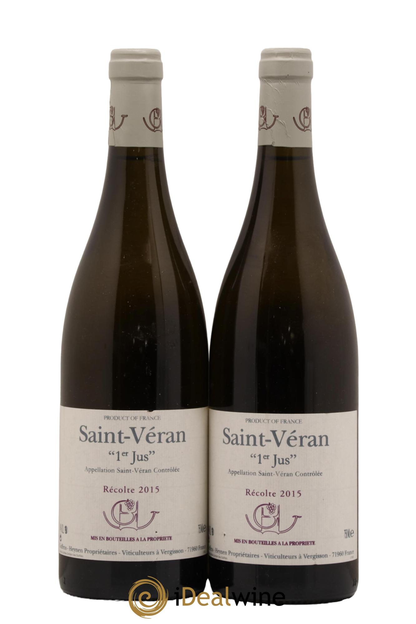 Saint-Véran 1er Jus Guffens-Heynen 2015 - Lot de 2 bouteilles - 0