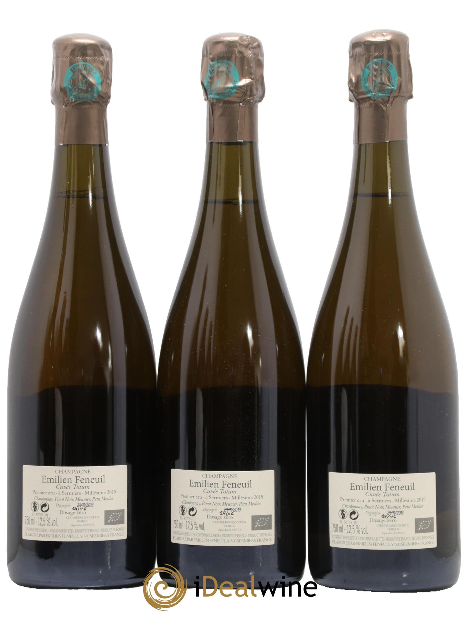 Cuvée Totum Emilien Feneuil 2015 - Lot de 3 bouteilles - 1