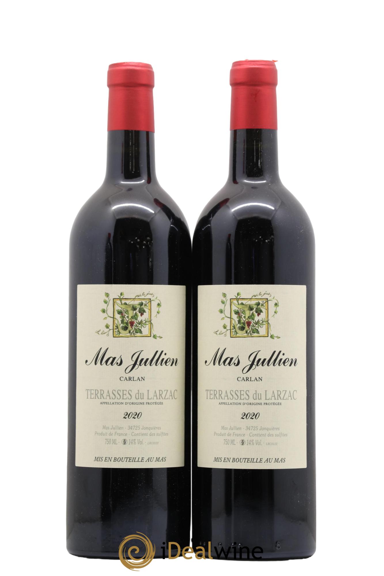 Coteaux du Languedoc - Terrasses du Larzac Mas Jullien Carlan Olivier Jullien 2020 - Lot de 2 bouteilles - 0