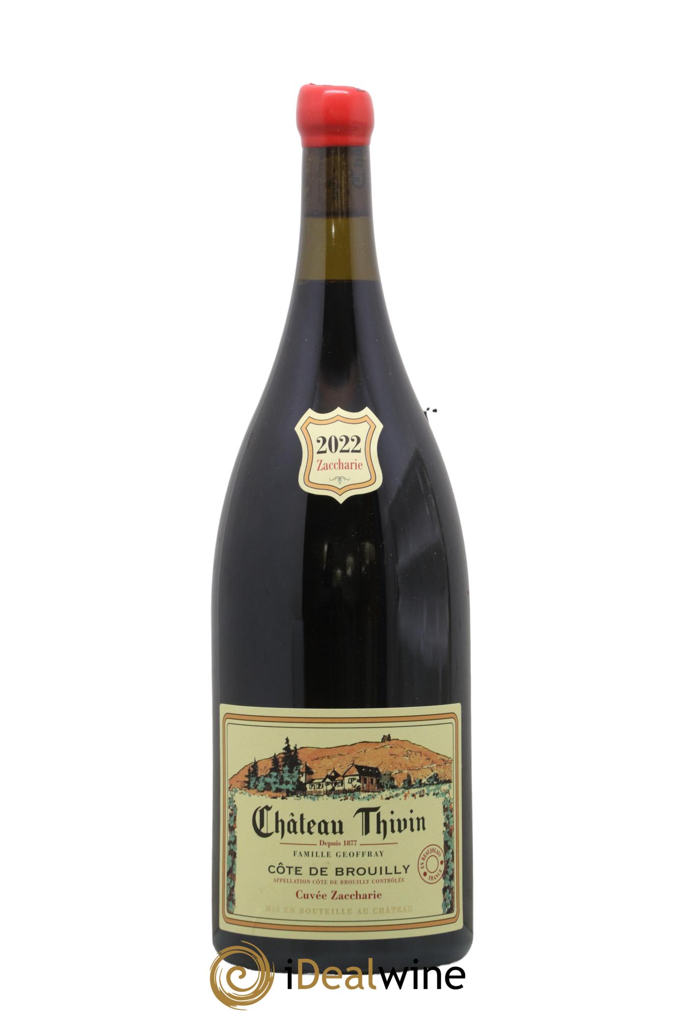 Côte de Brouilly Cuvée Zaccharie Château Thivin 2022 - Lot of 1 magnum - 0