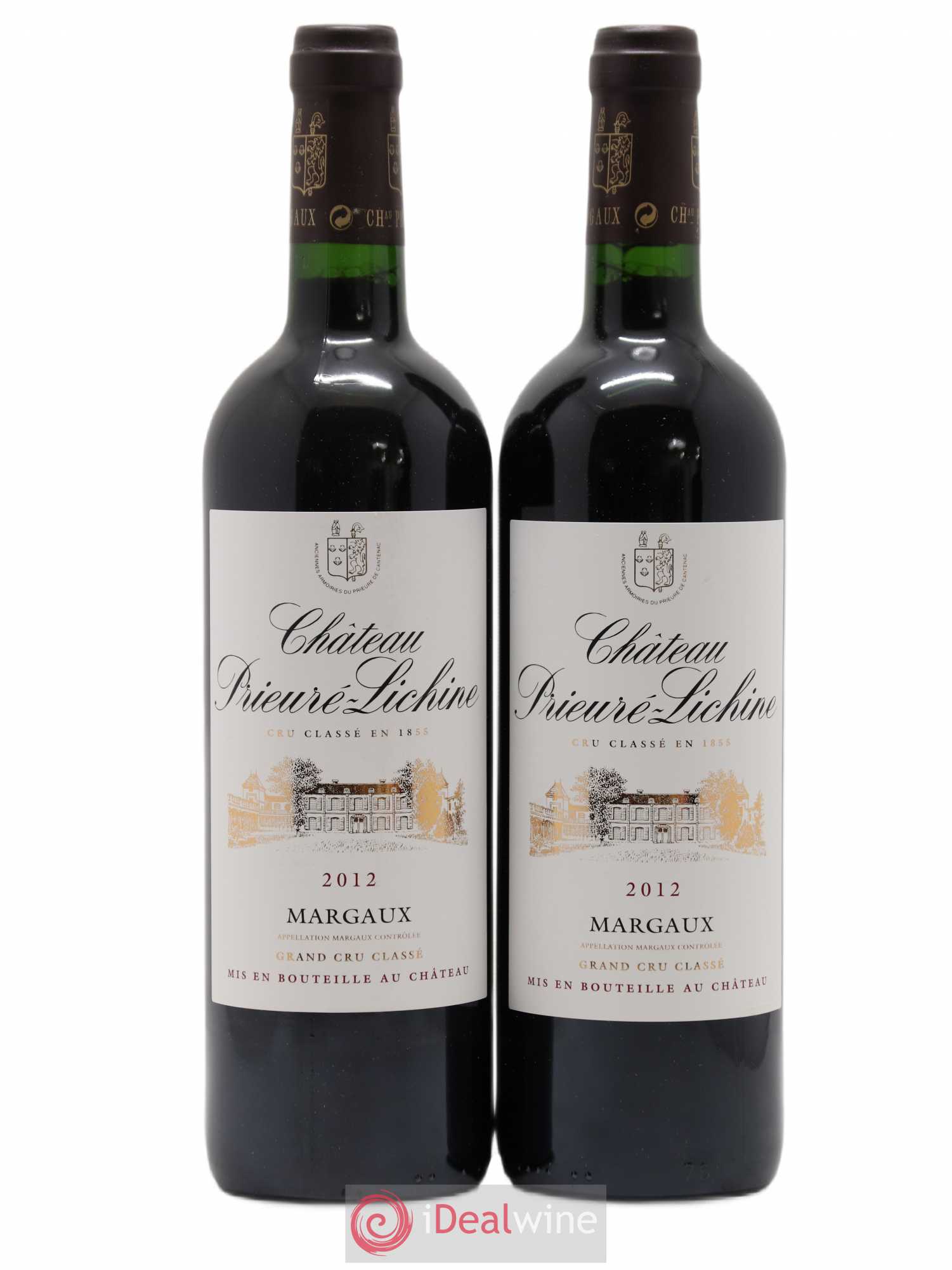 Château Prieuré Lichine 4ème Grand Cru Classé 2012 - Lotto di 2 bottiglie - 0