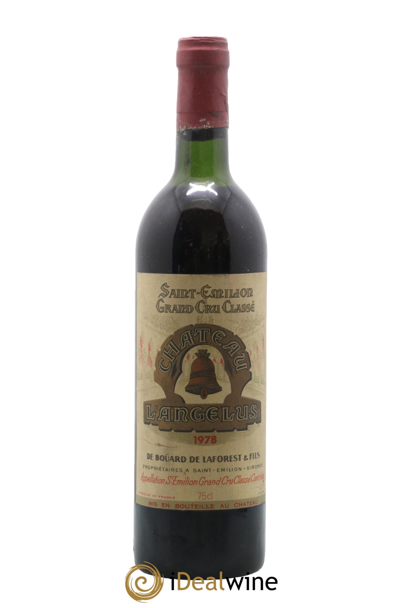 Château Angélus 1er Grand Cru Classé A 1978 - Lot de 1 bouteille - 0