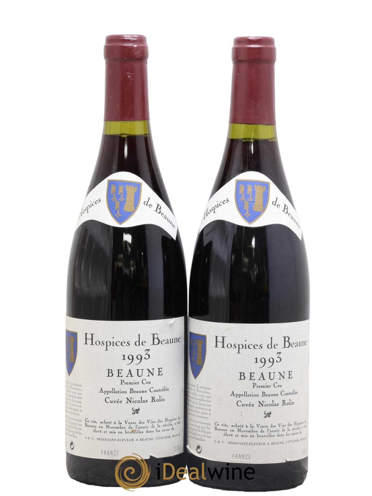 Beaune 1er Cru Cuvée Nicolas Rolin Hospices de Beaune 1993 - Lotto di 2 bottiglie - 0