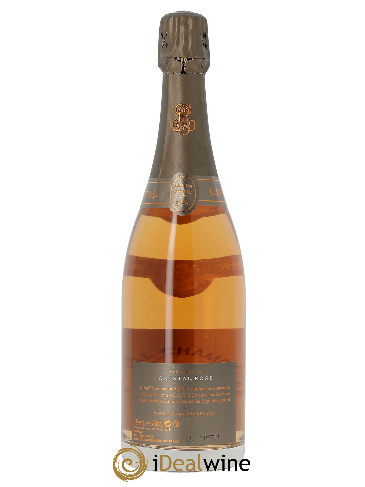 Cristal Vinothèque Louis Roederer 1999 - Lot of 1 bottle - 2