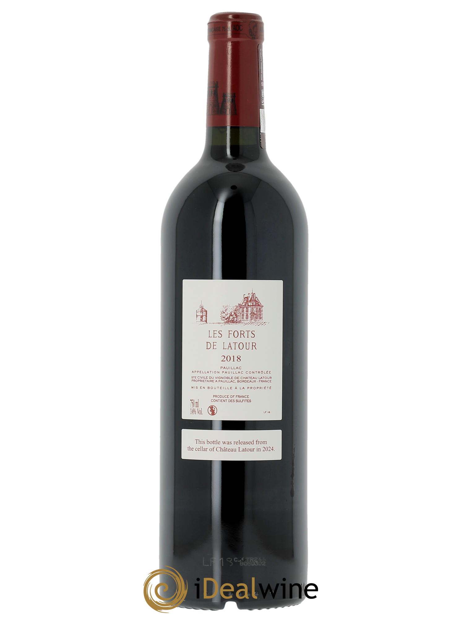 Les Forts de Latour Second Vin (CBO à partir de 3 bts) 2018 - Lot de 1 bouteille - 1