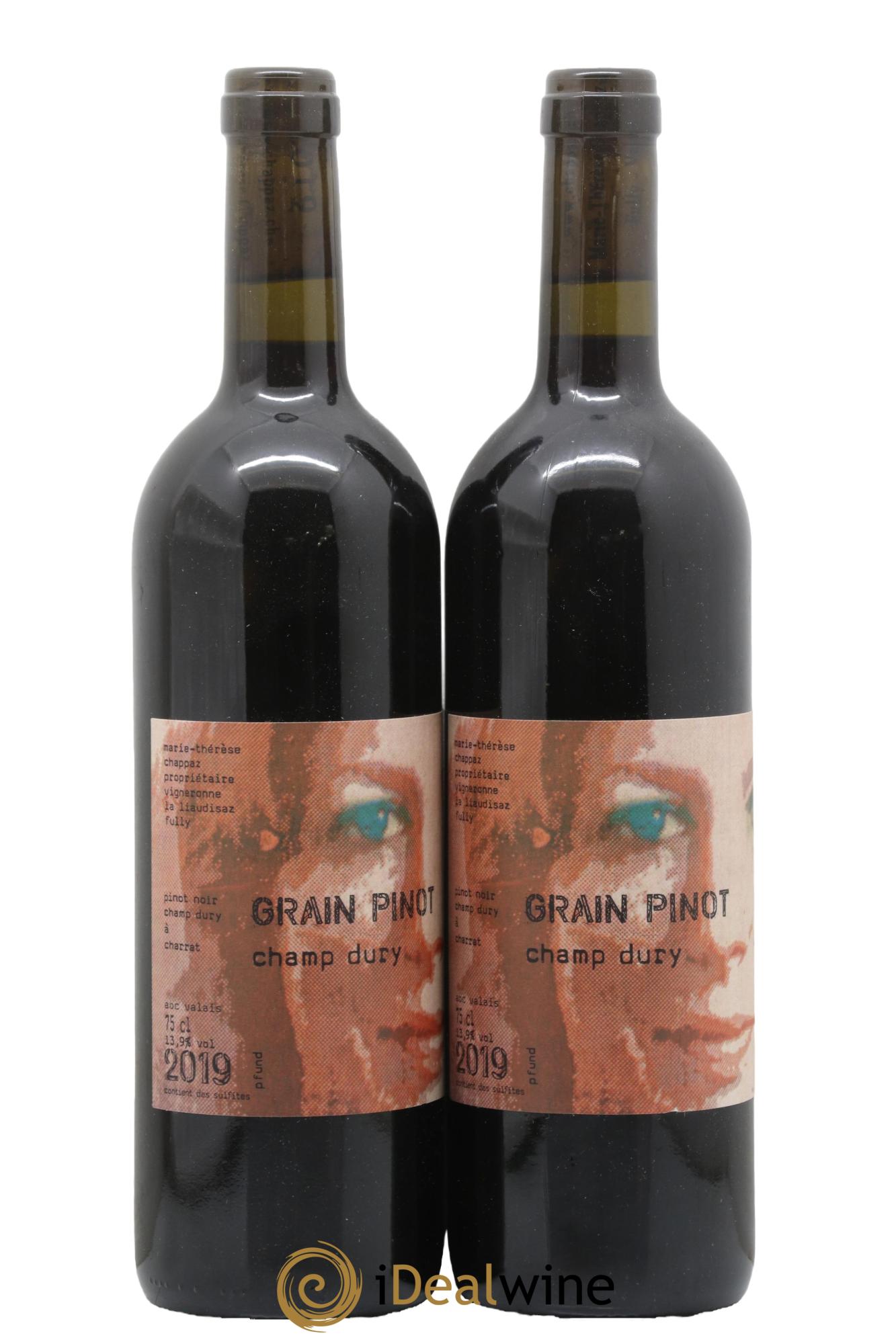 Valais Grain Pinot Champ Dury Marie-Thérèse Chappaz 2019 - Lot of 2 bottles - 0