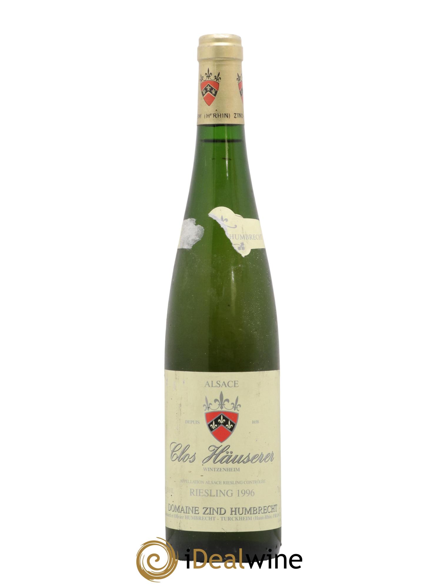 Alsace Riesling Clos Hauserer Zind-Humbrecht (Domaine) 1996 - Lot de 1 bouteille - 0