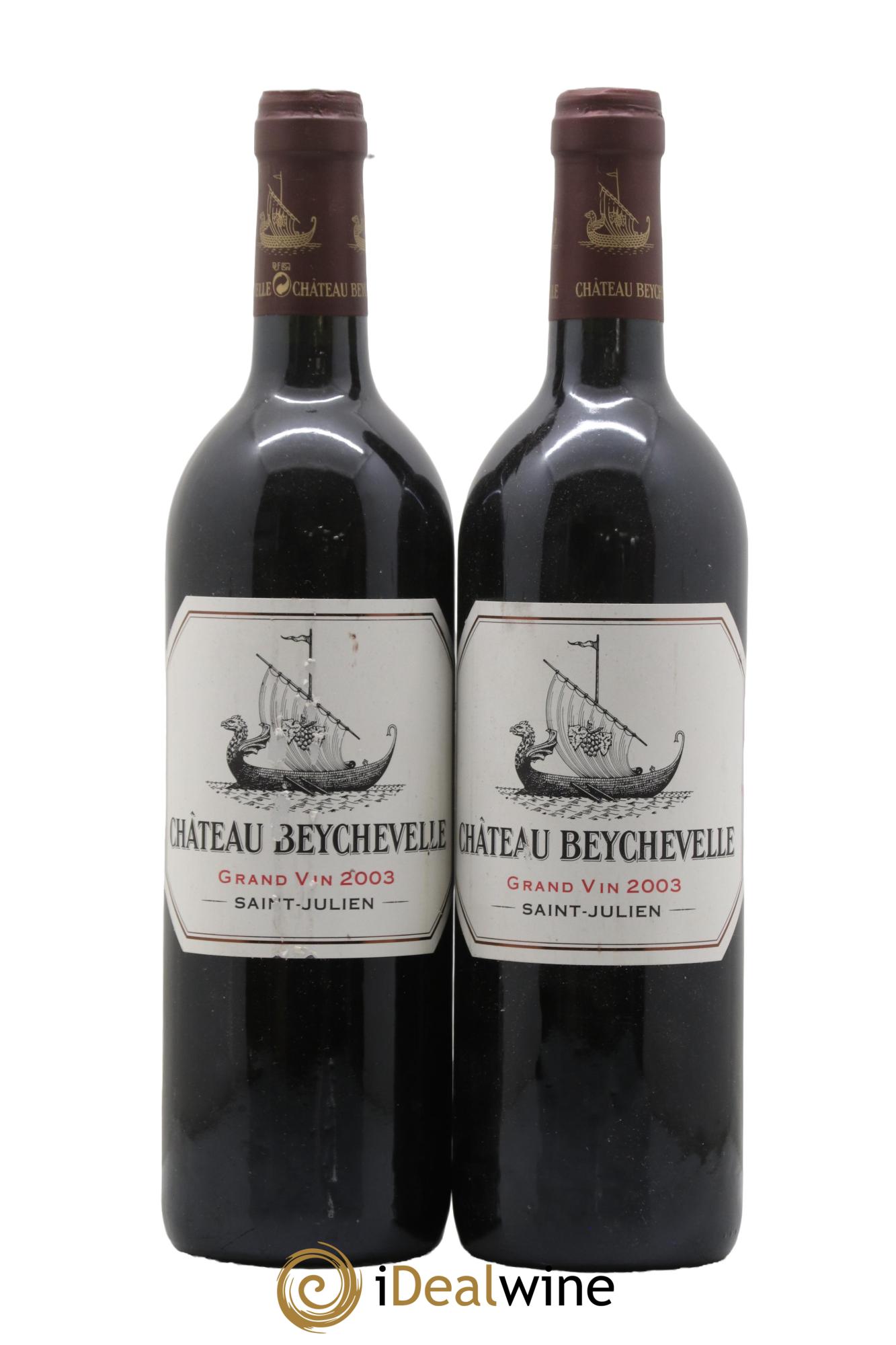 Château Beychevelle 4ème Grand Cru Classé 2003 - Lot of 2 bottles - 0