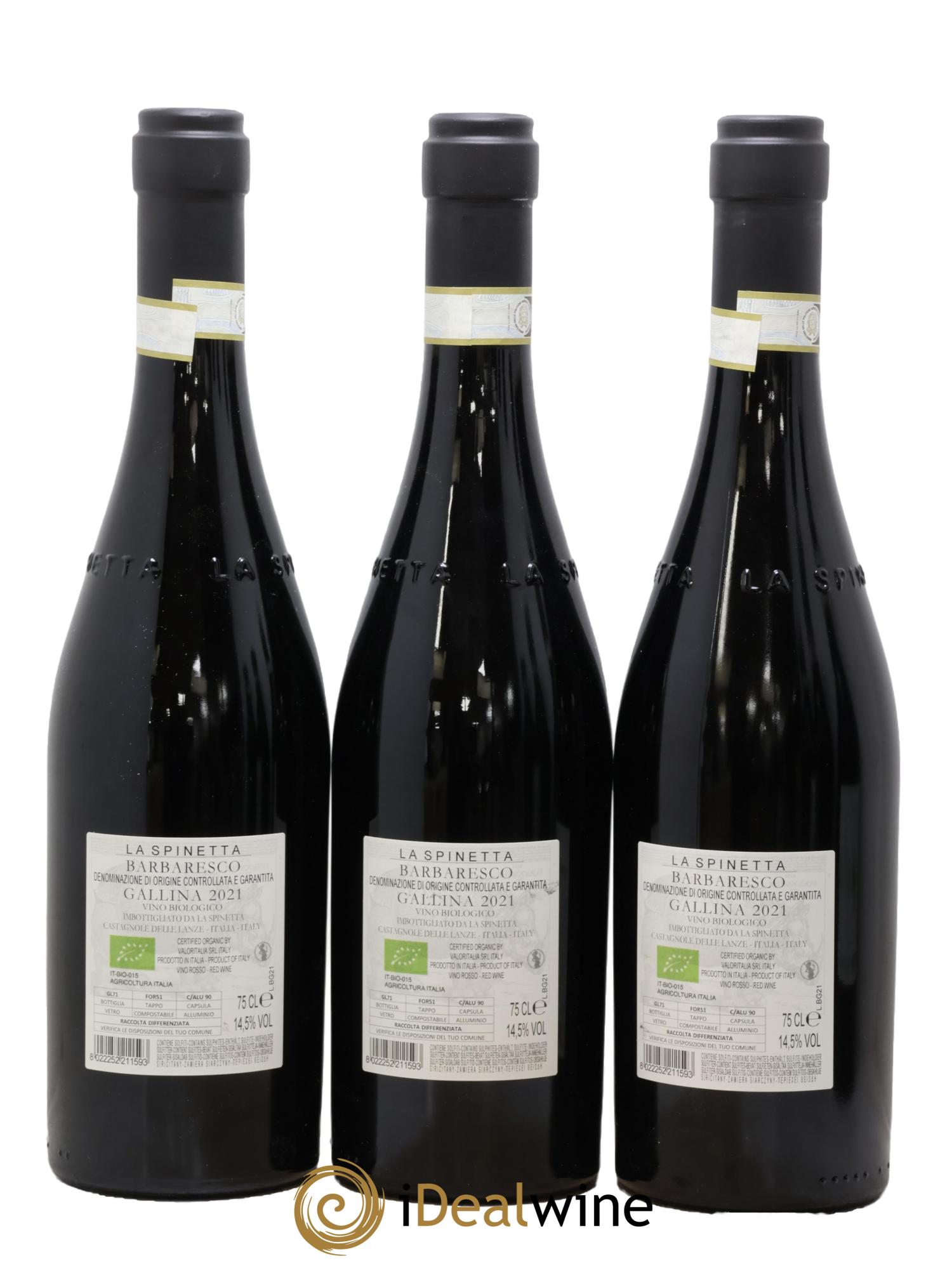 Barbaresco DOCG Vigneto Gallina Vursu La Spinetta - Giorgio Rivetti 2021 - Lot de 6 bouteilles - 2