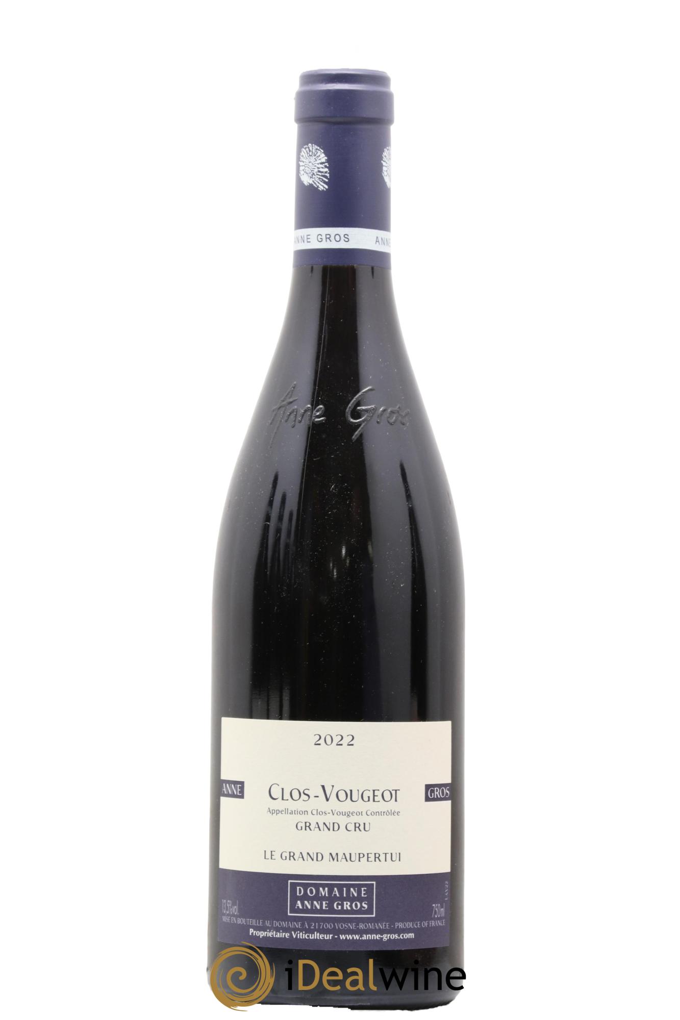 Clos de Vougeot Grand Cru Le Grand Maupertui Anne Gros 2022 - Lot of 1 bottle - 0