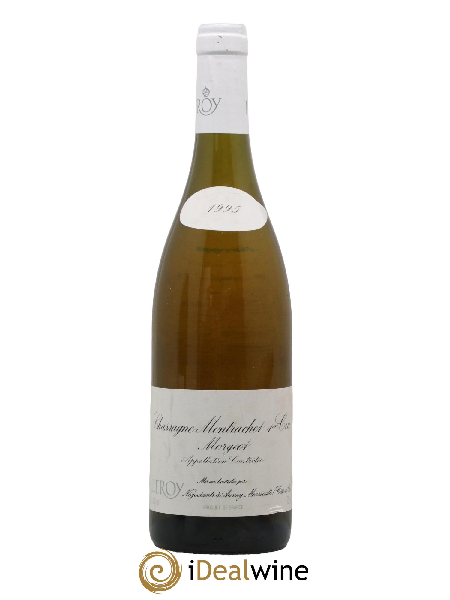 Chassagne-Montrachet 1er Cru Morgeot Leroy SA 1995 - Lot de 1 bouteille - 0