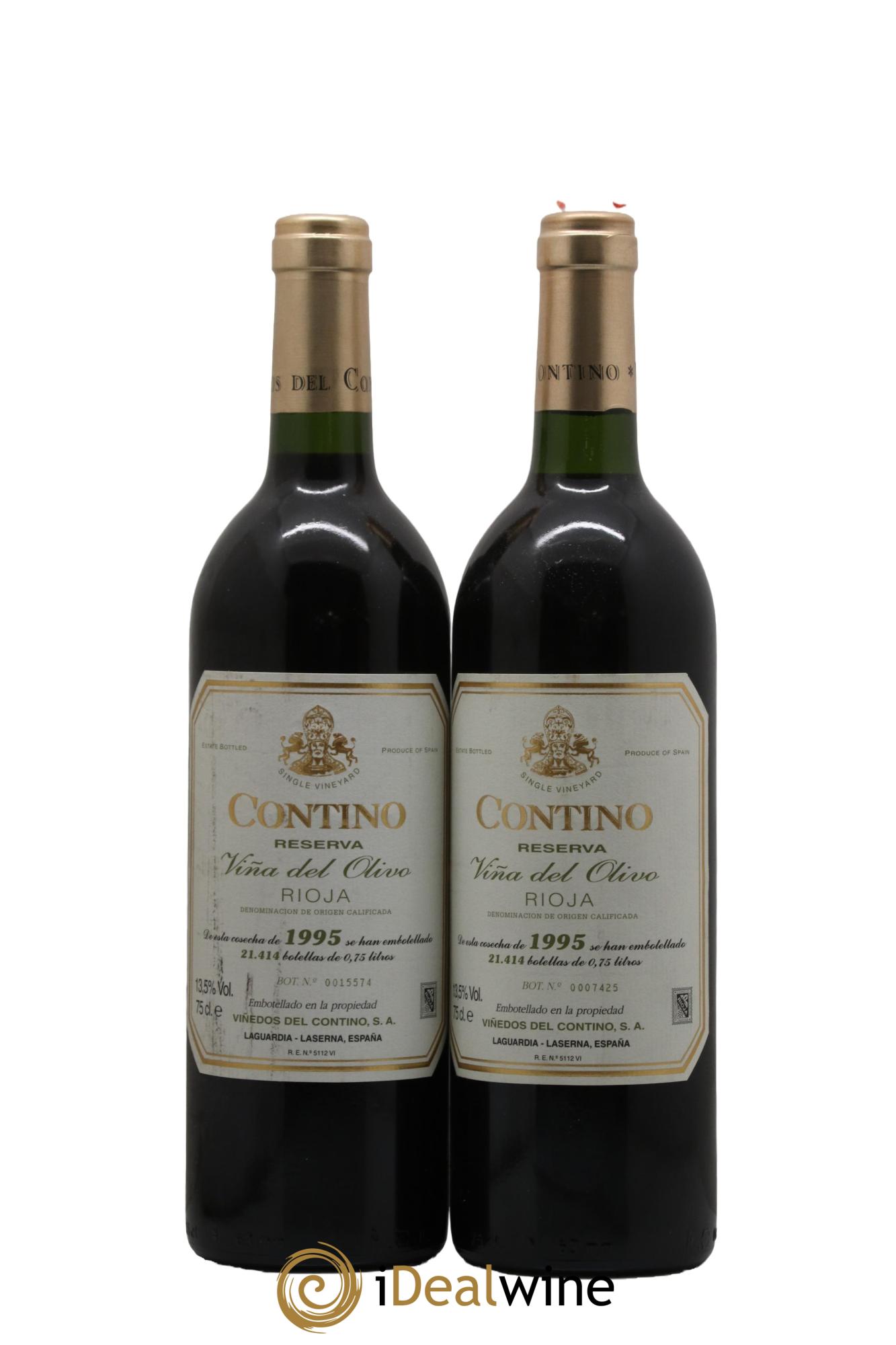 Rioja DOCA Reserva Contino Vinedos del Contino 1995 - Lot de 2 bouteilles - 0