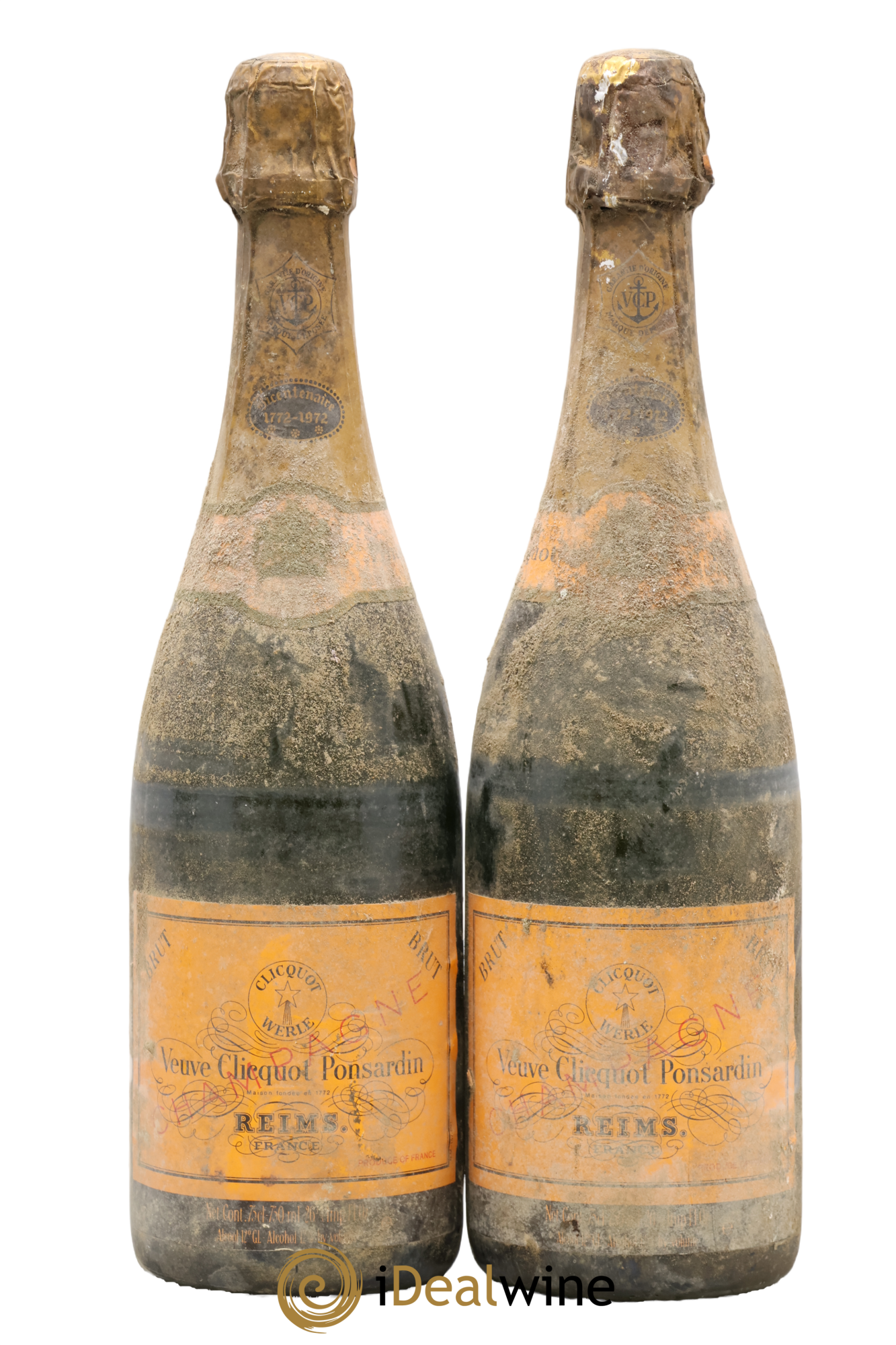 Bicentenaire 1772-1972 Veuve Clicquot - Lot de 2 bouteilles - 0