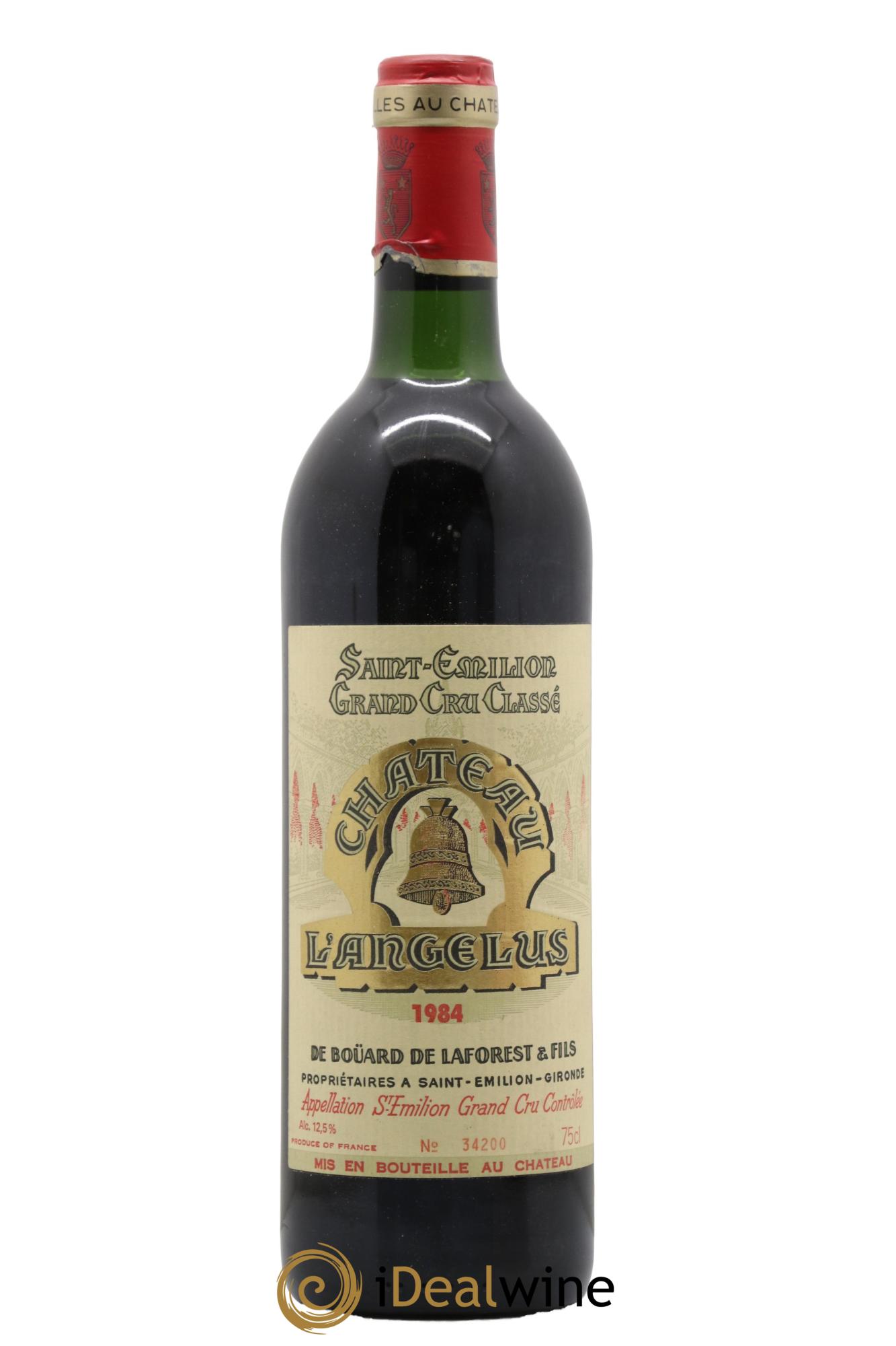 Château Angélus 1er Grand Cru Classé A 1984 - Lot de 1 bouteille - 0