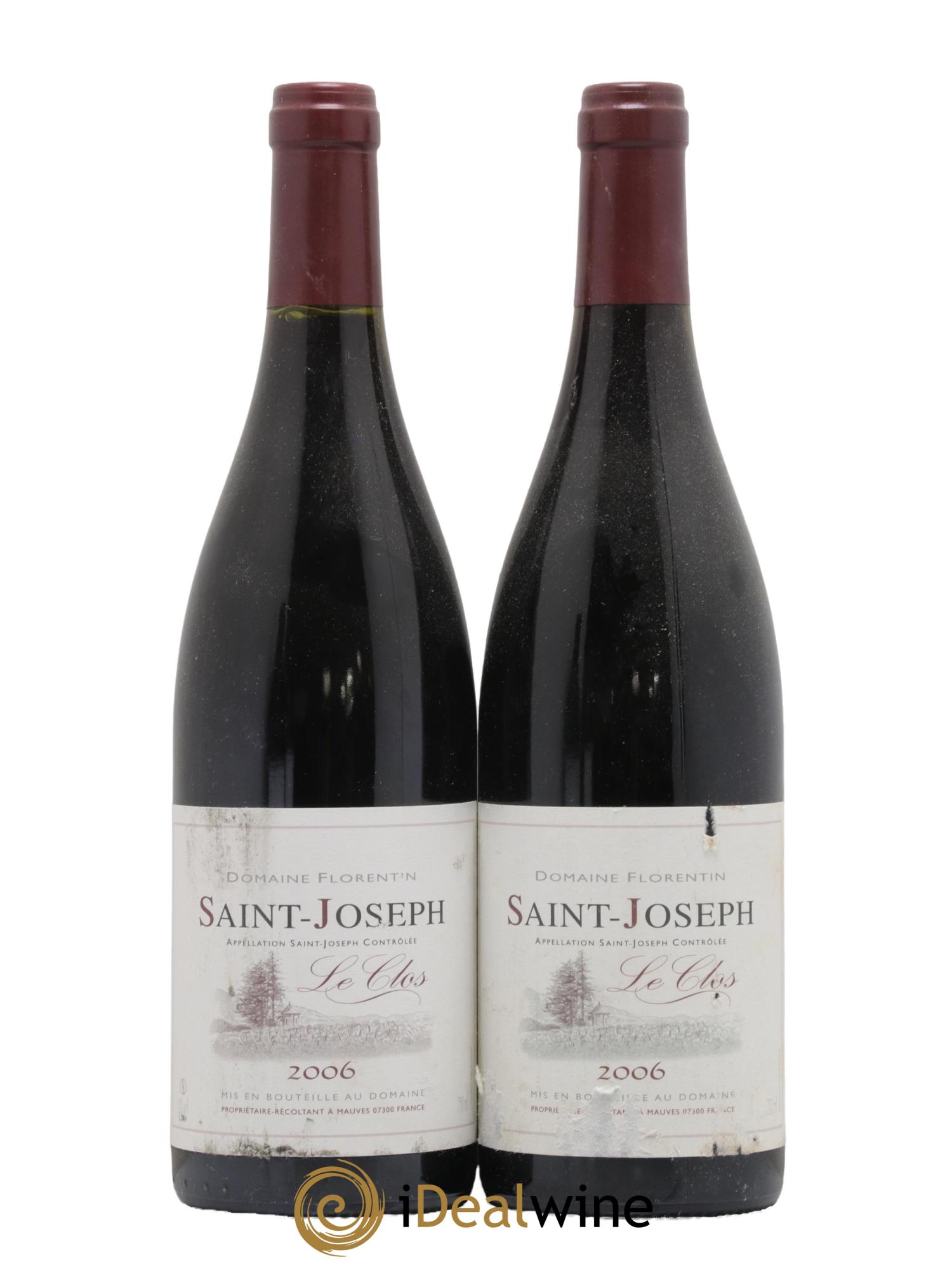 Saint-Joseph Le Clos Domaine Florentin 2006 - Lot de 2 bouteilles - 0