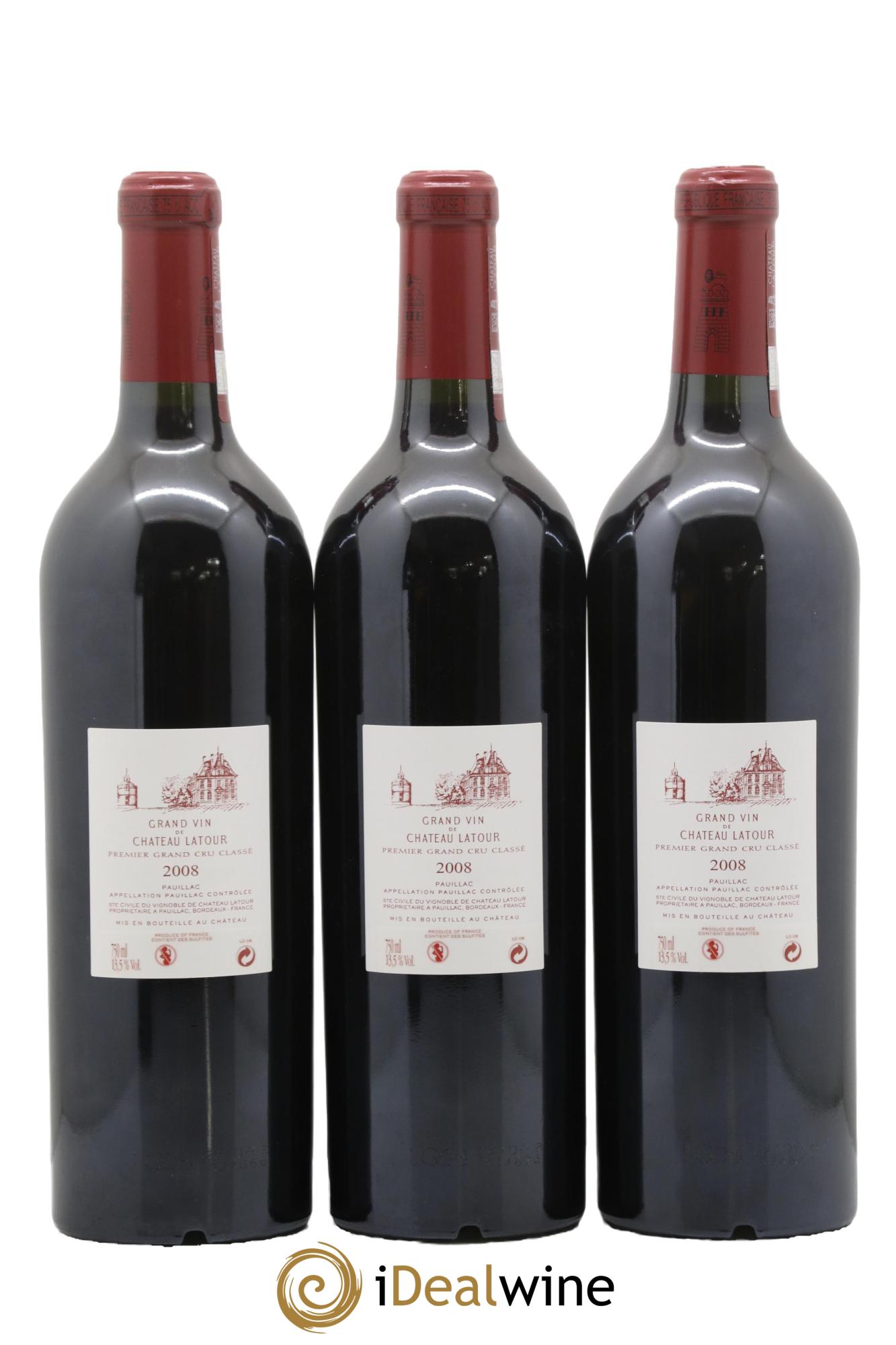 Château Latour 1er Grand Cru Classé 2008 - Lot de 12 bouteilles - 4
