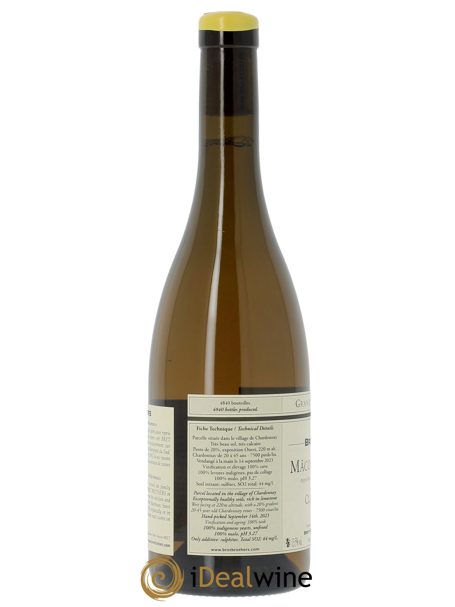 Mâcon-Chardonnay Les Crays Bret Brothers 2023 - Lot de 1 bouteille - 1