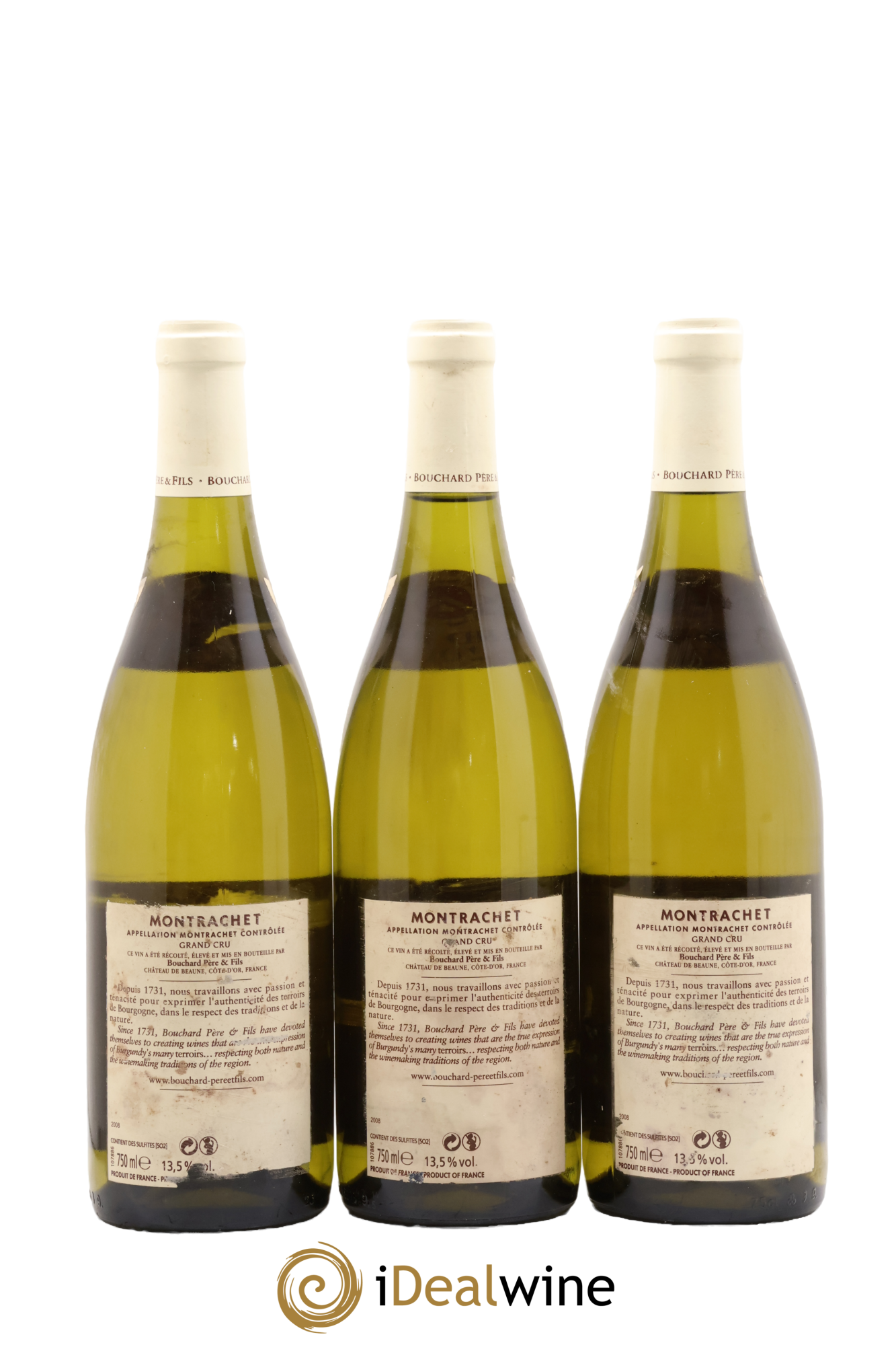 Montrachet Grand Cru Bouchard Père & Fils 2008 - Posten von 3 Flaschen - 1