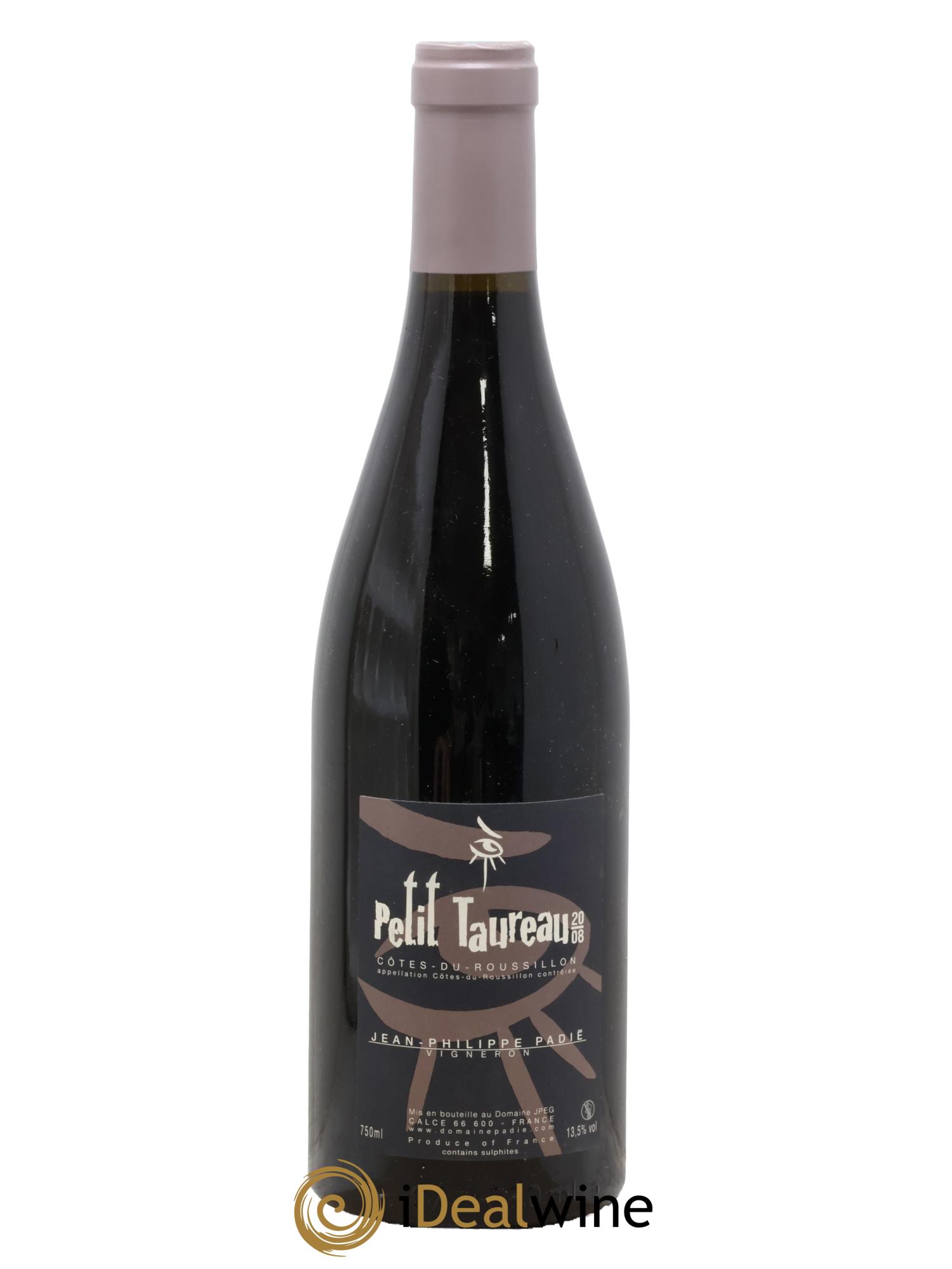 Côtes du Roussillon Petit Taureau Jean-Philippe Padié 2008 - Lot de 1 bouteille - 0