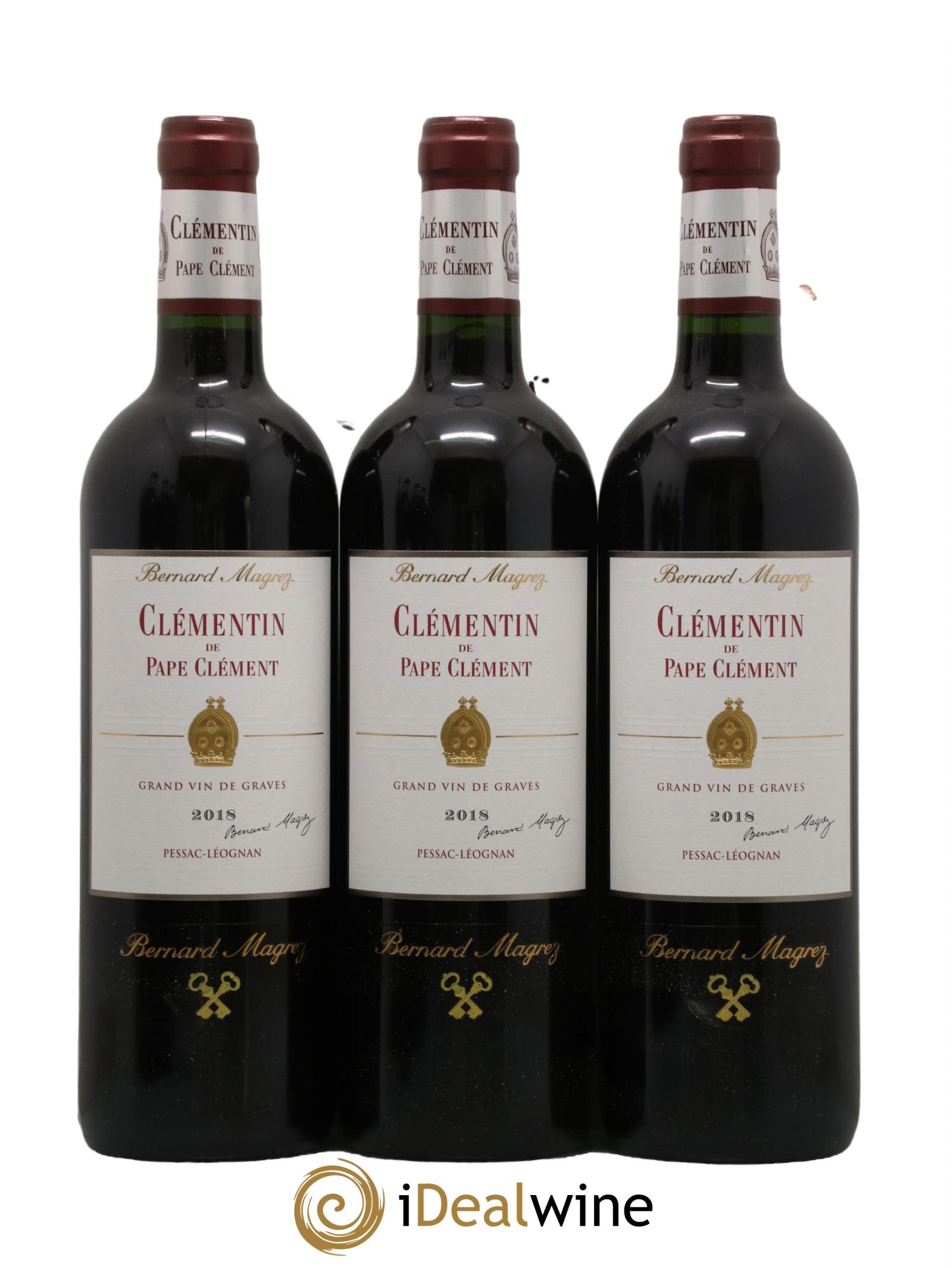 Le Clémentin de Pape Clément Second Vin 2018 - Lot of 6 bottles - 2